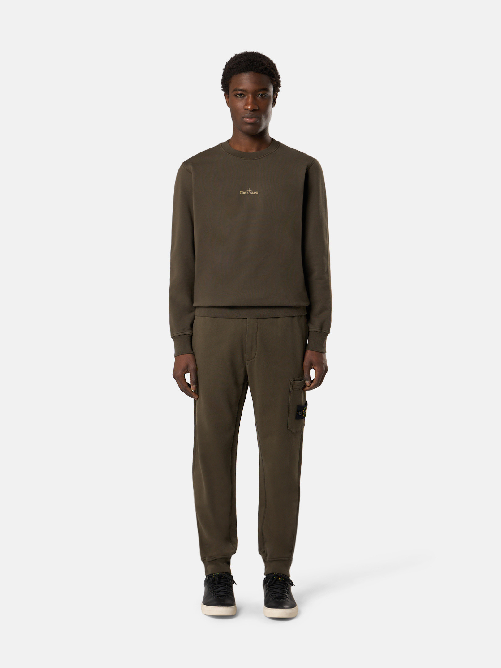パーカー・フーディ STONE  FW25 SWEATSHIRT (K2S156100017 S0184 V0129) Stone Island - Full zip hoodie blue - The Corner