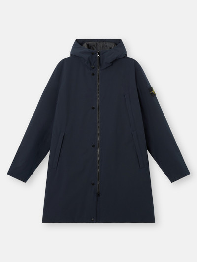ストーンアイランド Stone Polyester Long Parka Navy Blue Wind- and water-resistant parka with padding