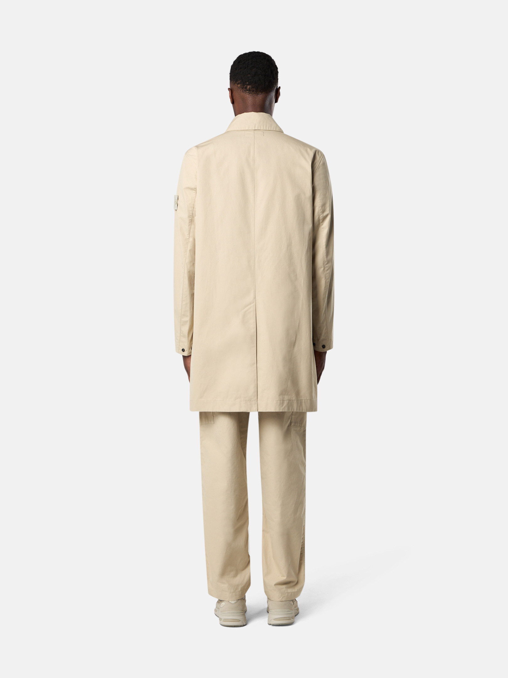 Beige 7100004 WEATHERPROOF COTTON CANVAS_STONE ISLAND GHOST