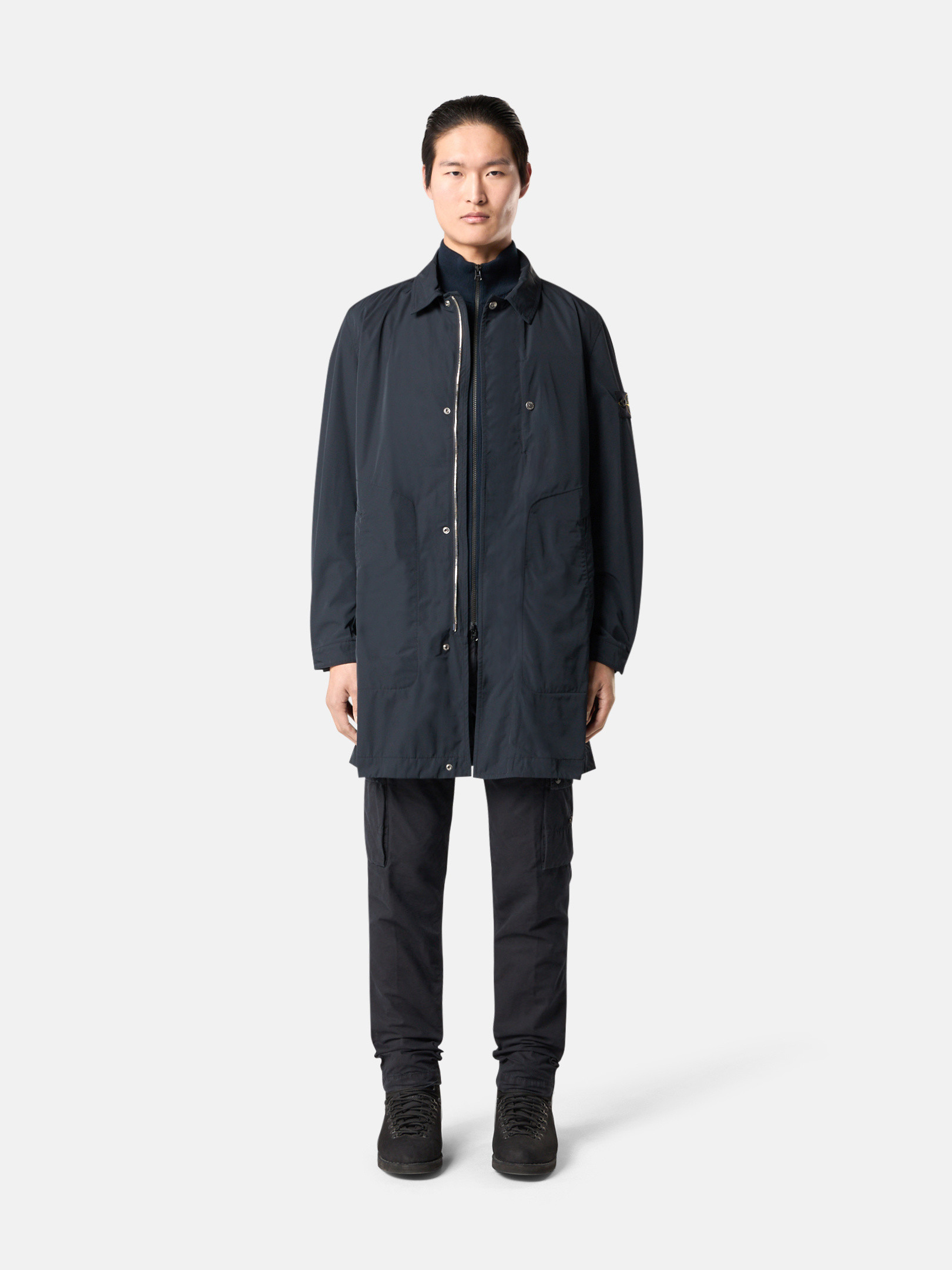 ストーンアイランド Stone  Polyester Long Parka Stone Island Parka, Size L International