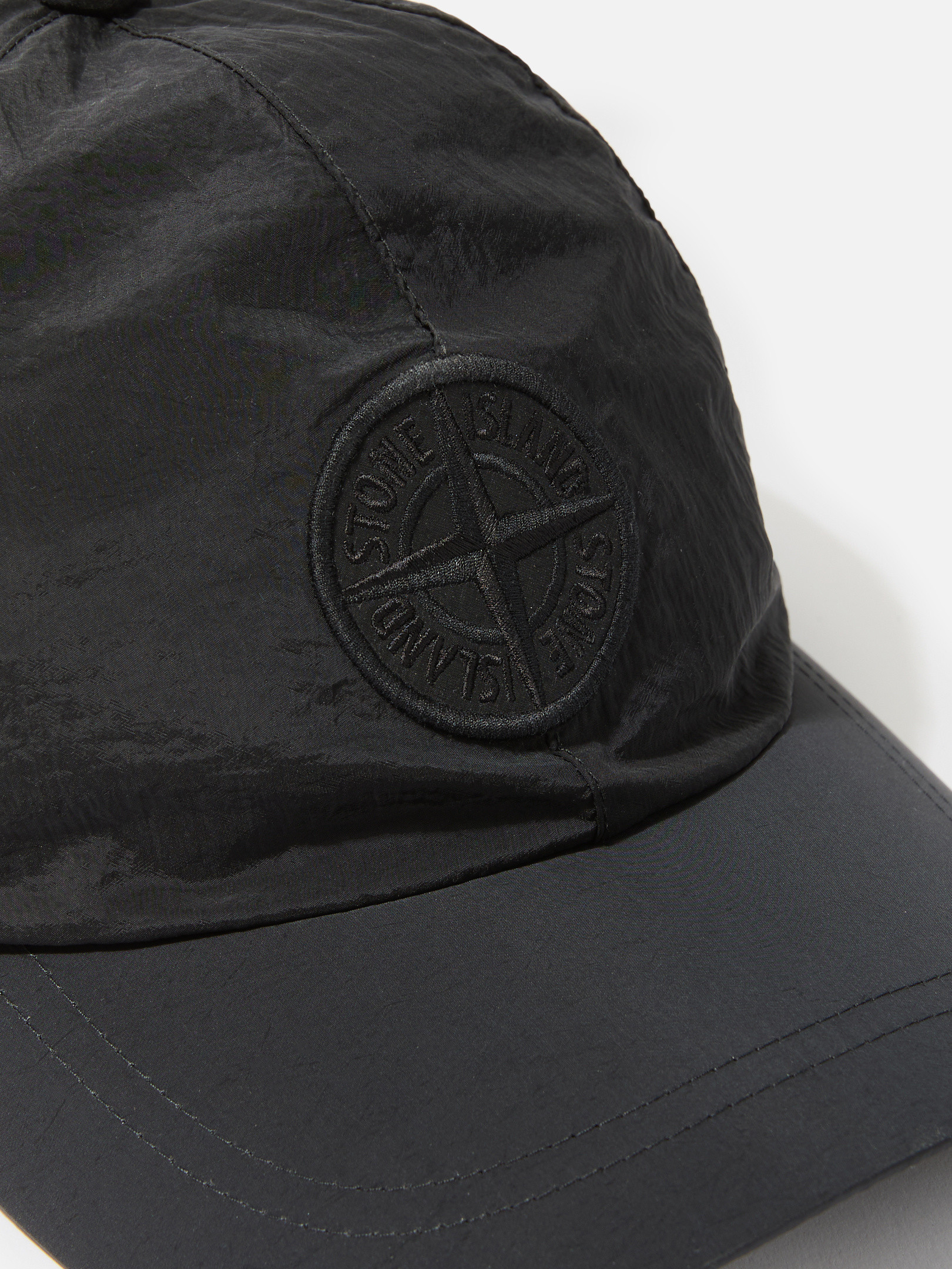 Black 9100995 NYLON METAL IN ECONYL® 6-panel cap with logo