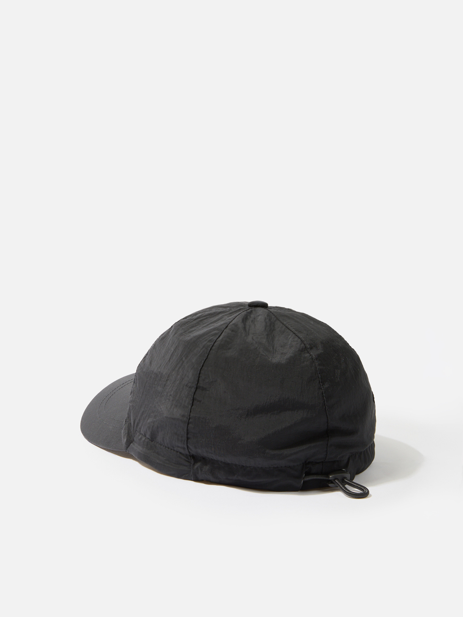 Black 9100995 NYLON METAL IN ECONYL® 6-panel cap with logo