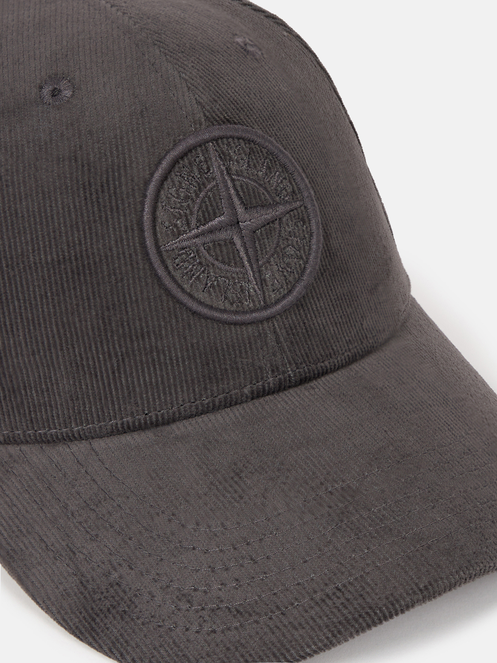 Charcoal Grey 9100996 COTTON MICRO-CORDUROY 6-panel cap with