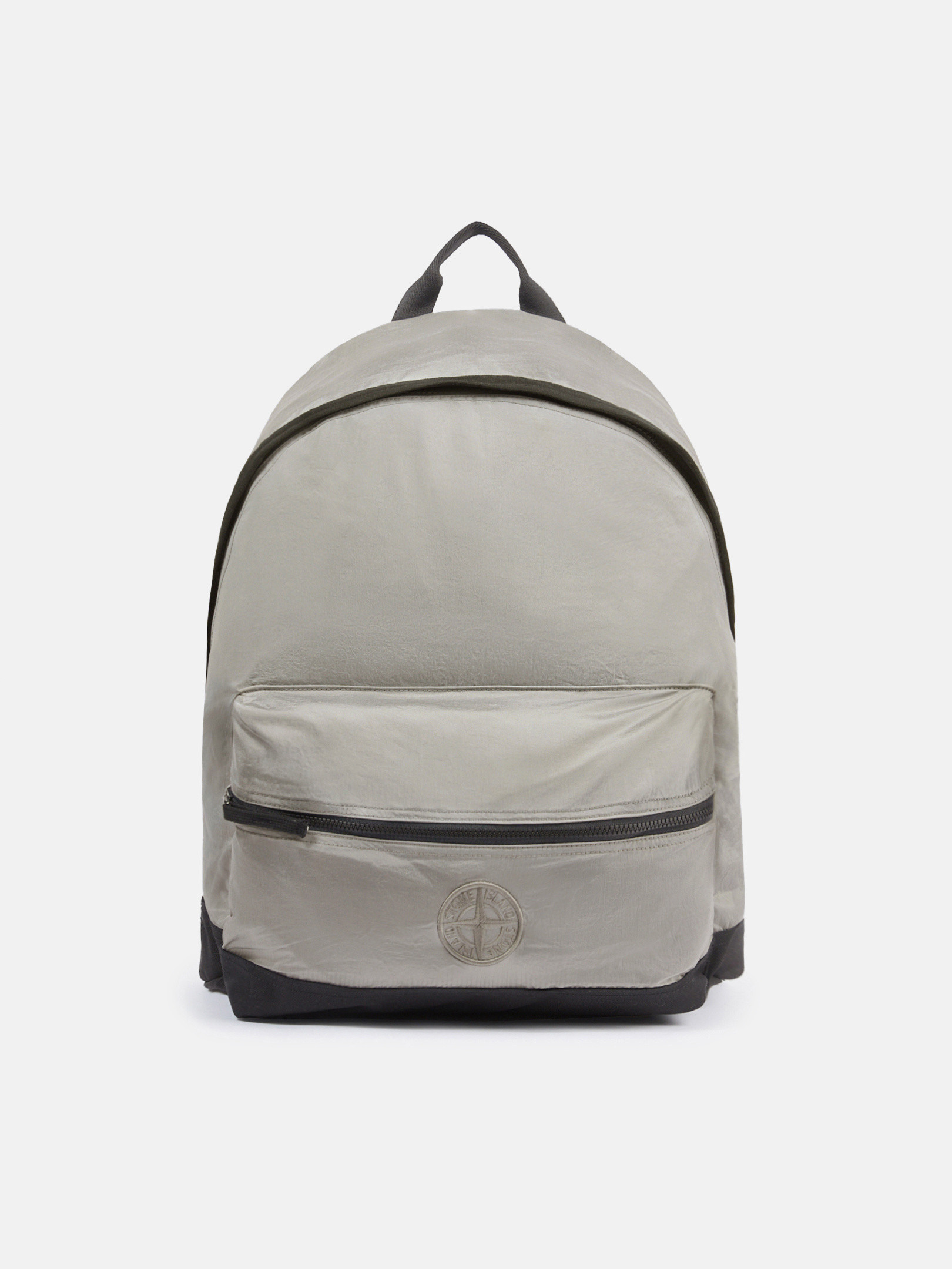 Pearl Grey 9200009 NYLON METAL IN ECONYL Padded backpack with pockets and zip Stone Island GB