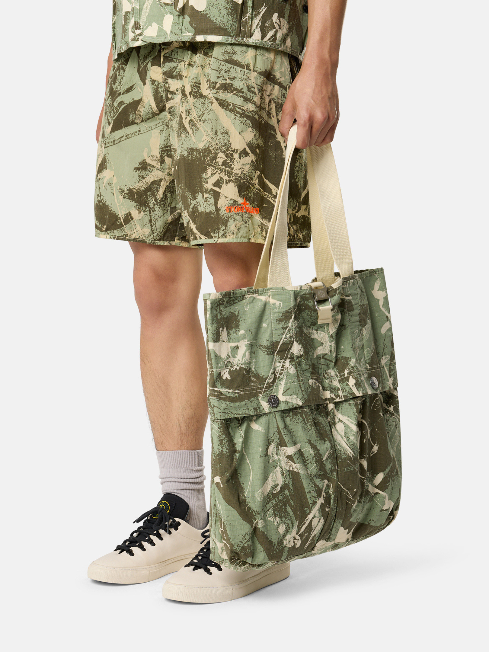 【新品】COLONISTA Original Camouflage Shop Stone Island - Scan Camo Stretch Ripstop Jacket | Saks