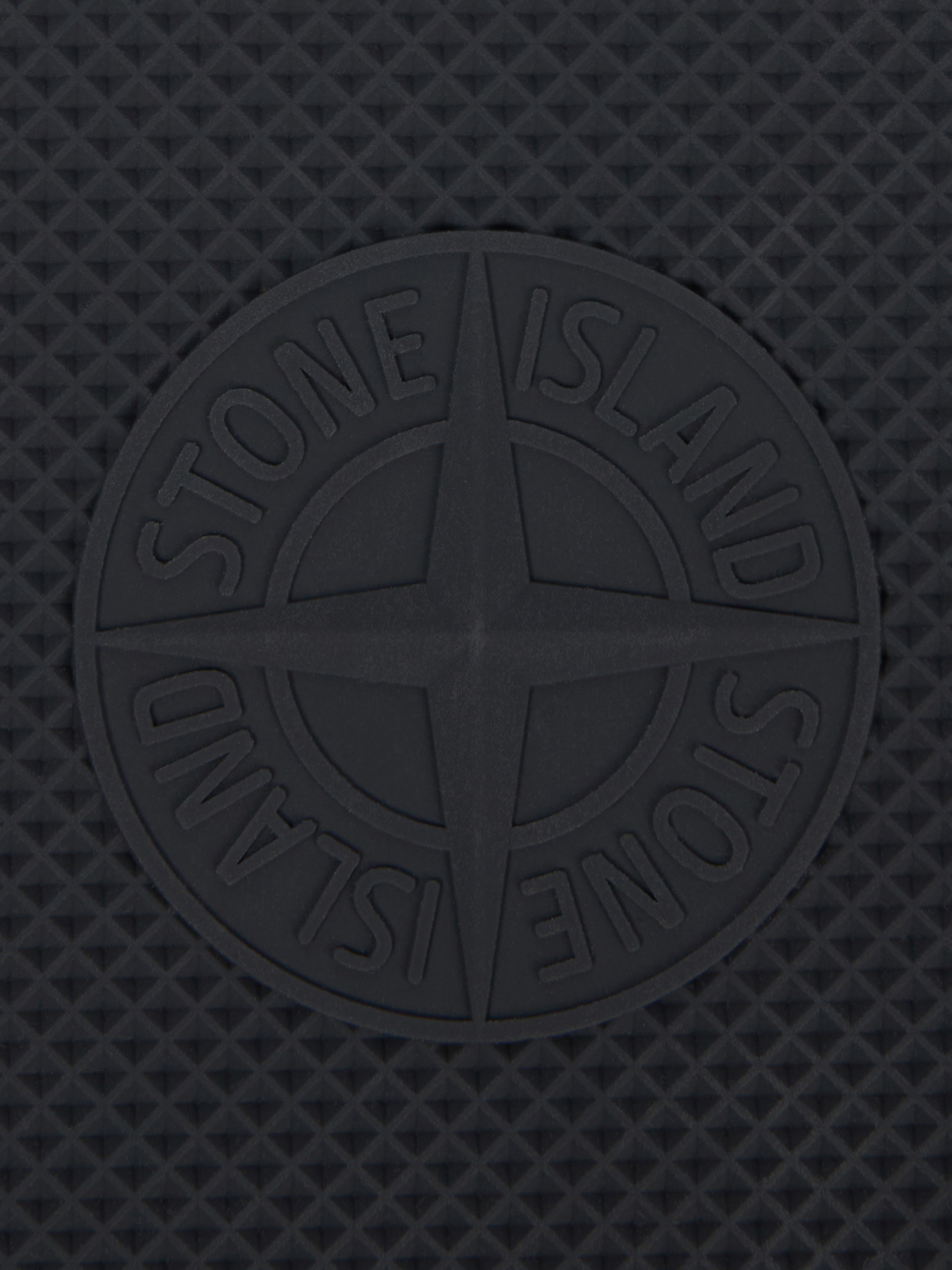 Stone Island - Case for iPhone 16 - Man - Lead Grey - Size: UN