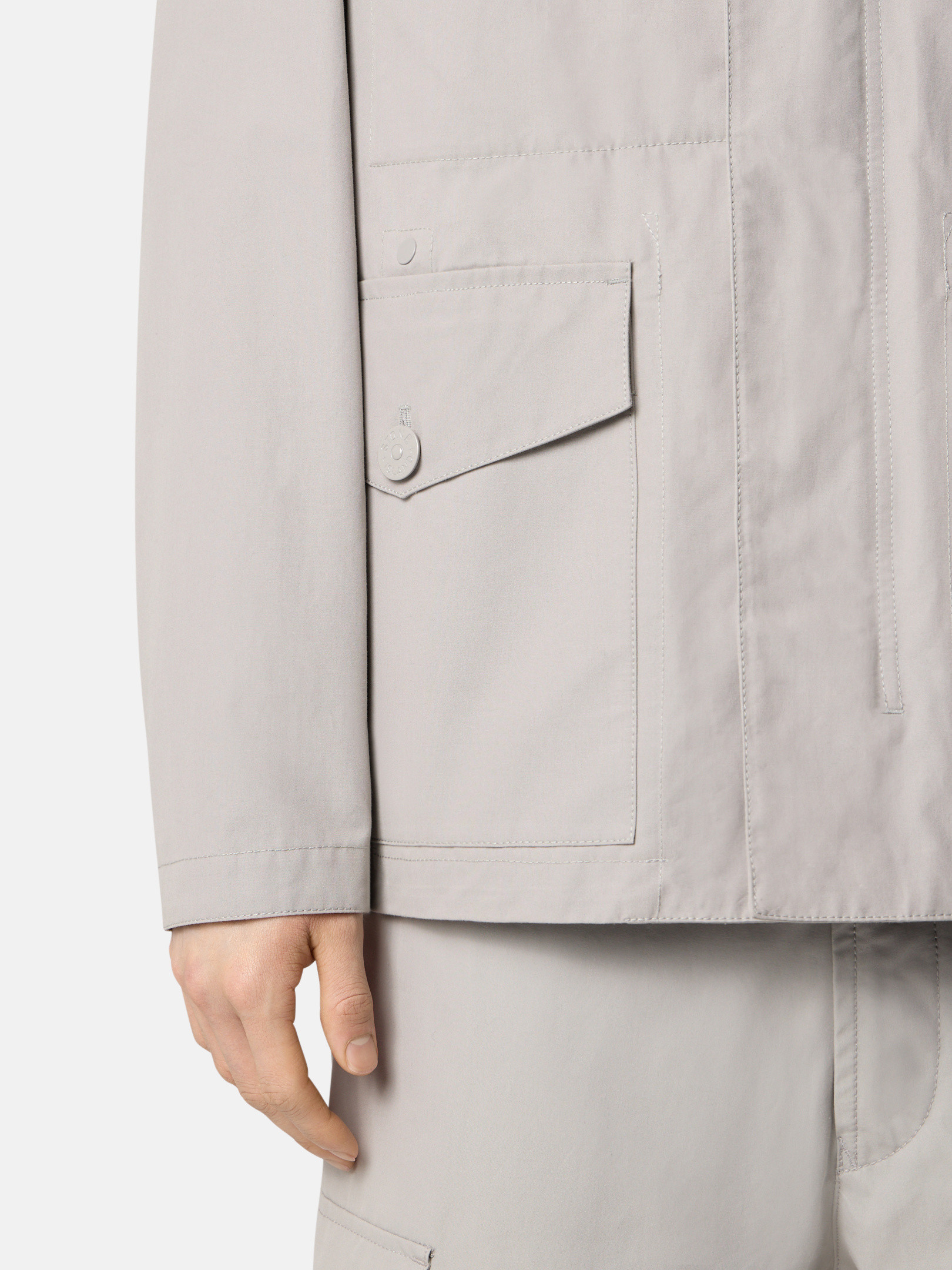 Dust Grey A100002 WEATHERPROOF COTTON CANVAS_STONE ISLAND Dust Grey A100002 WEATHERPROOF COTTON CANVAS_STONE ISLAND
