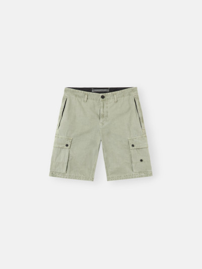 Brushed Organic Cotton Canvas 'Old' Effect Shirt