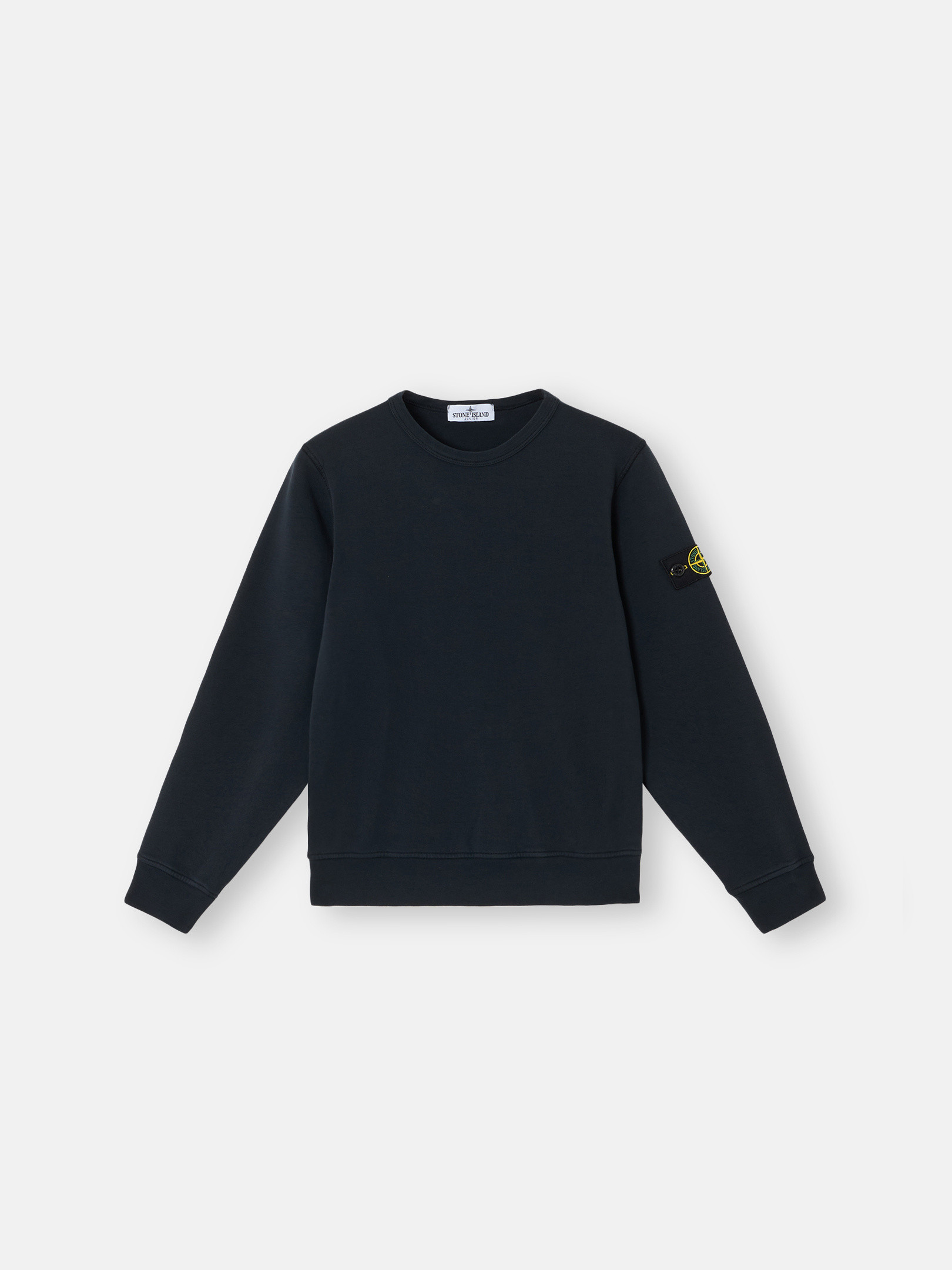 スウェット・トレーナー *STONE * Organic Cotton Nylon Man to Man Navy 5100052S Navy Blue 6100011 ORGANIC COTTON FLEECE Crewneck sweatshirt