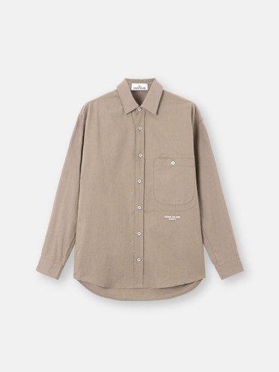 Tobacco Comfort-fit long-sleeve shirt button chest pocket 1100003