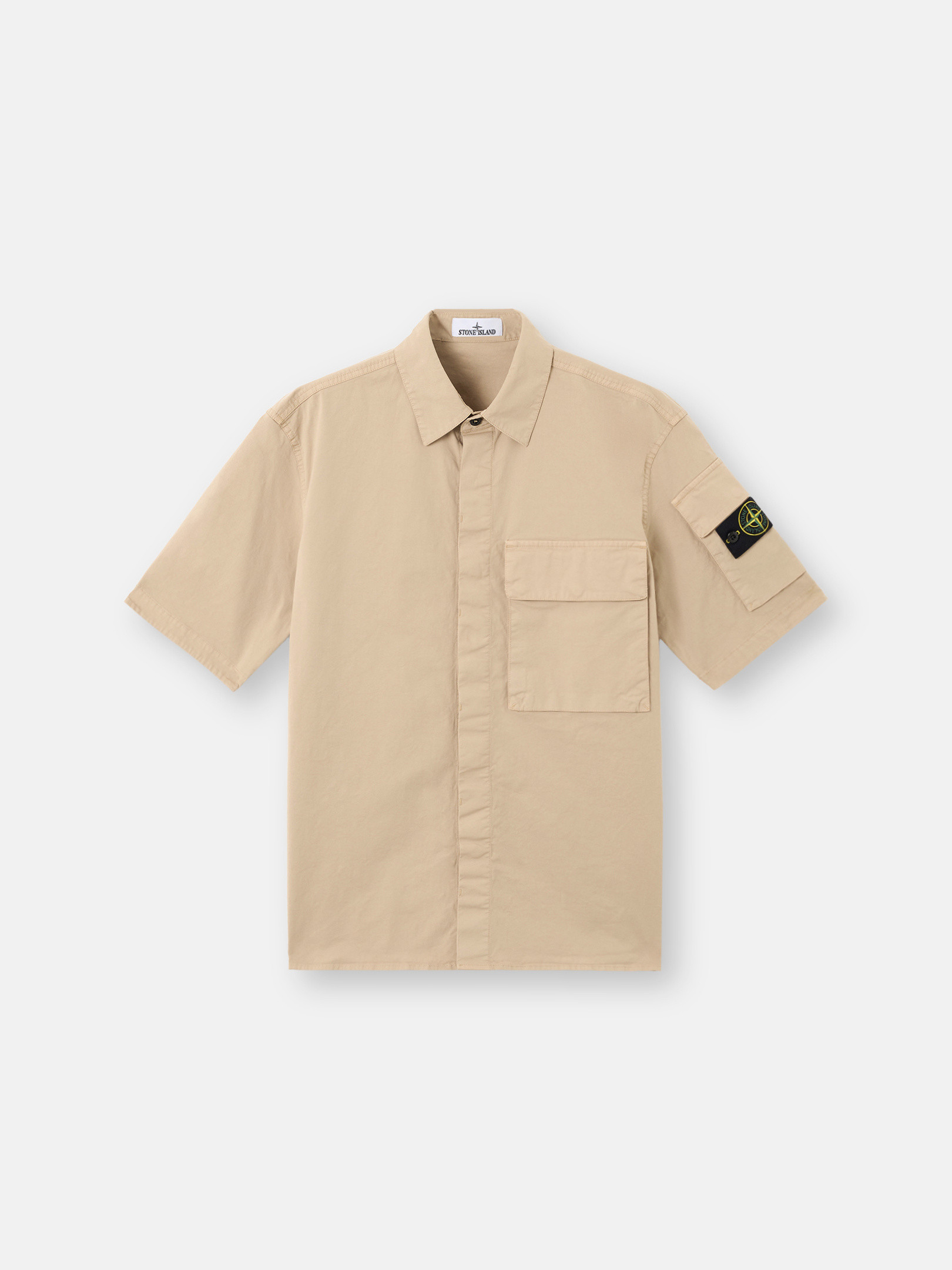 ジャケット・アウター STONE  OVER SHIRT Stone Island Old Effect Overshirt in Beige | SVD USA