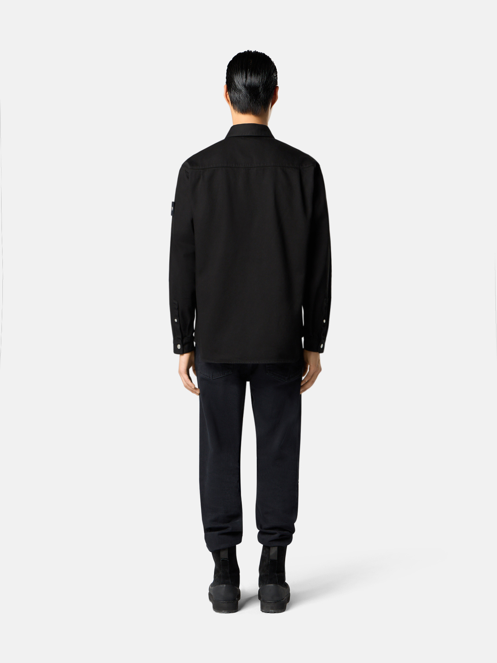 早い者勝ち！Stone  ナイロンシャツジャケット Mサイズ STONE ISLAND ナイロンメタル シャツジャケット Sサイズ ブルー