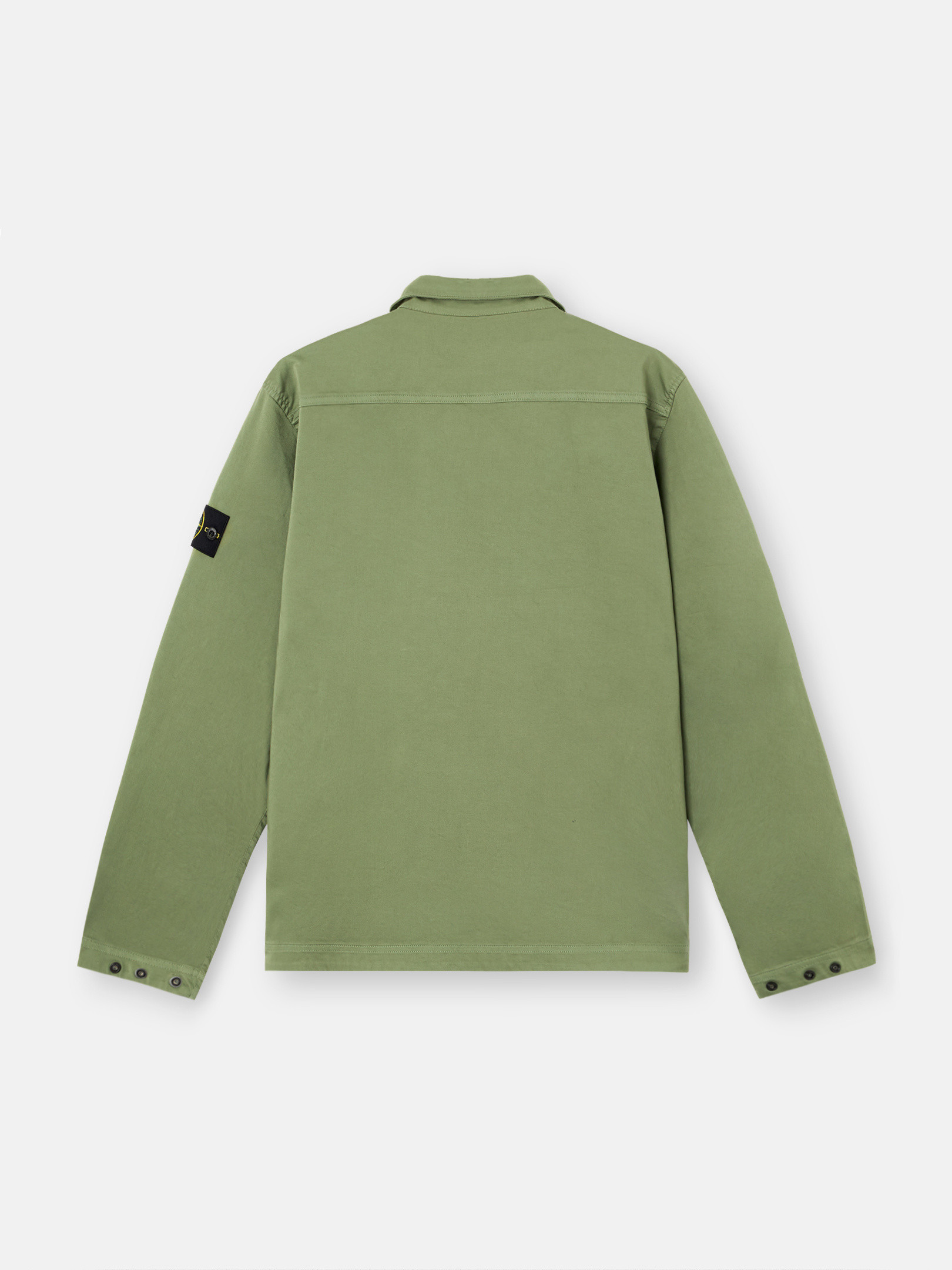 STONE  ホワイトシャツジャケット STONE ISLAND 25SSモデル ストーンアイランド バッジワッペン