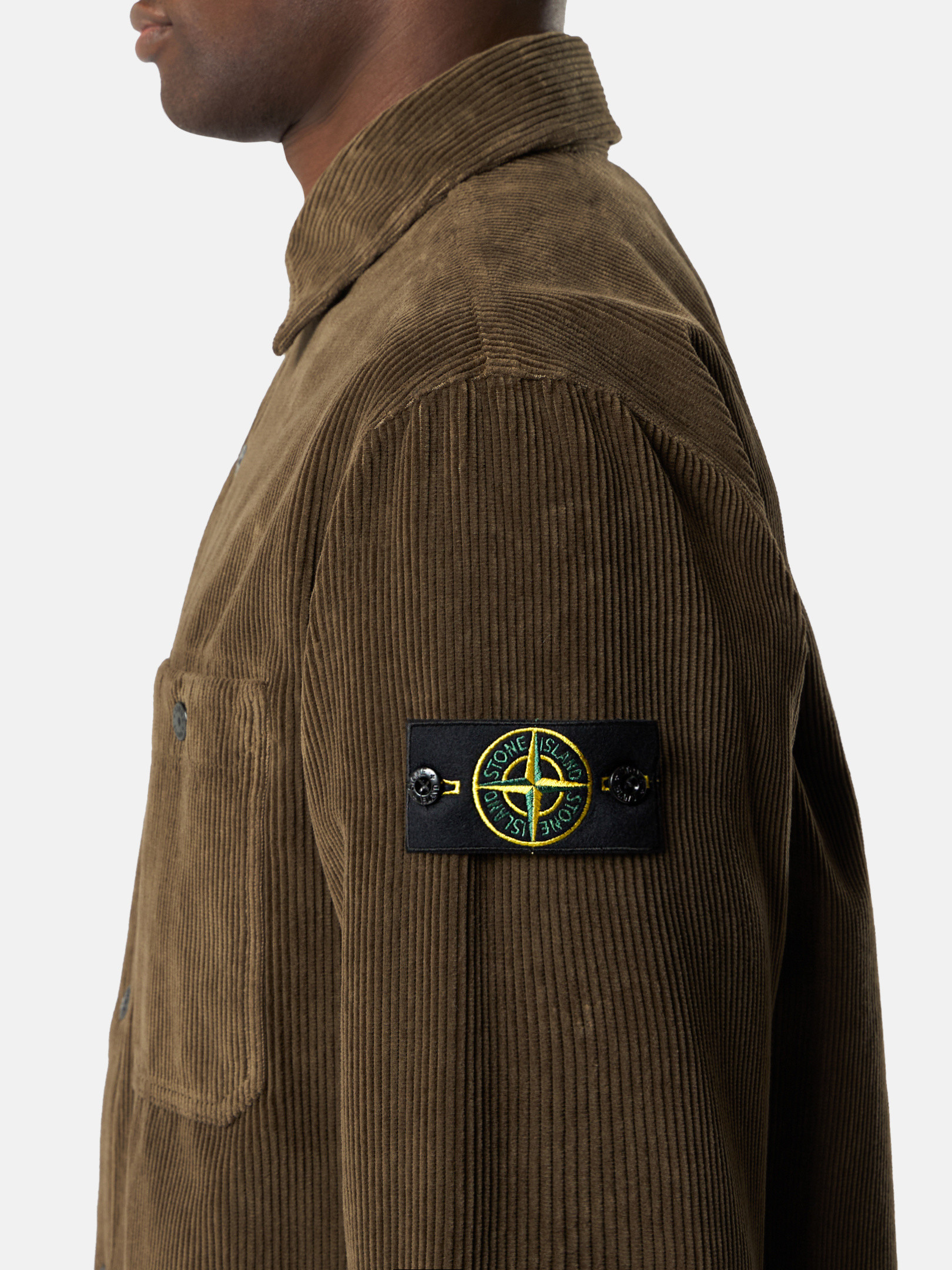Men's long-sleeve Overshirts: wool, corduroy, cotton Stone Island
