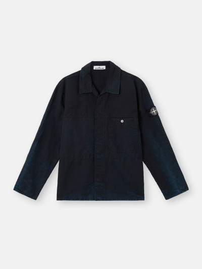 stone シャツブルゾン STONE ISLAND Padded Crinkle Reps Nylon Shirt Jacket 'Black
