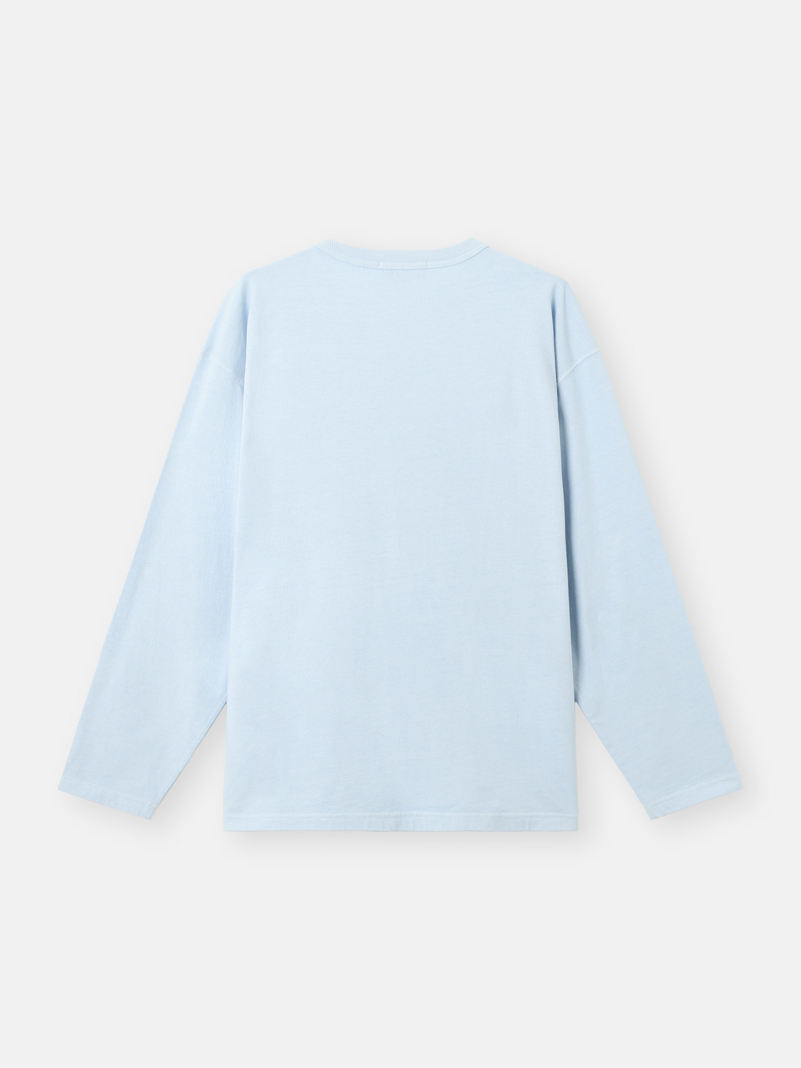 Stone  長袖Tシャツ ライトブルー Light Blue Oversized-fit long-sleeve T-shirt with Marina