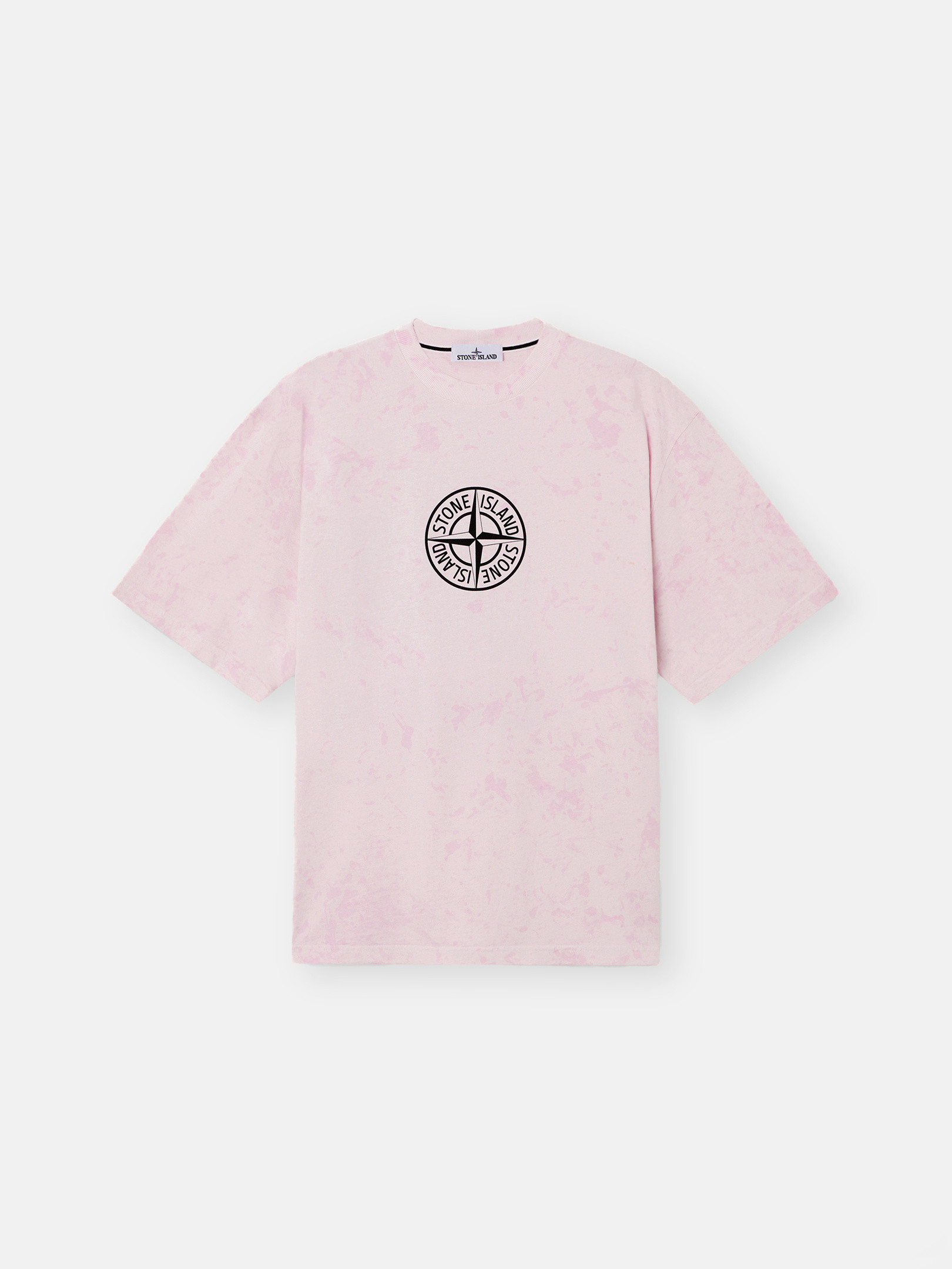 Pink Regular-fit short-sleeve T-shirt with 'Megacity Sky