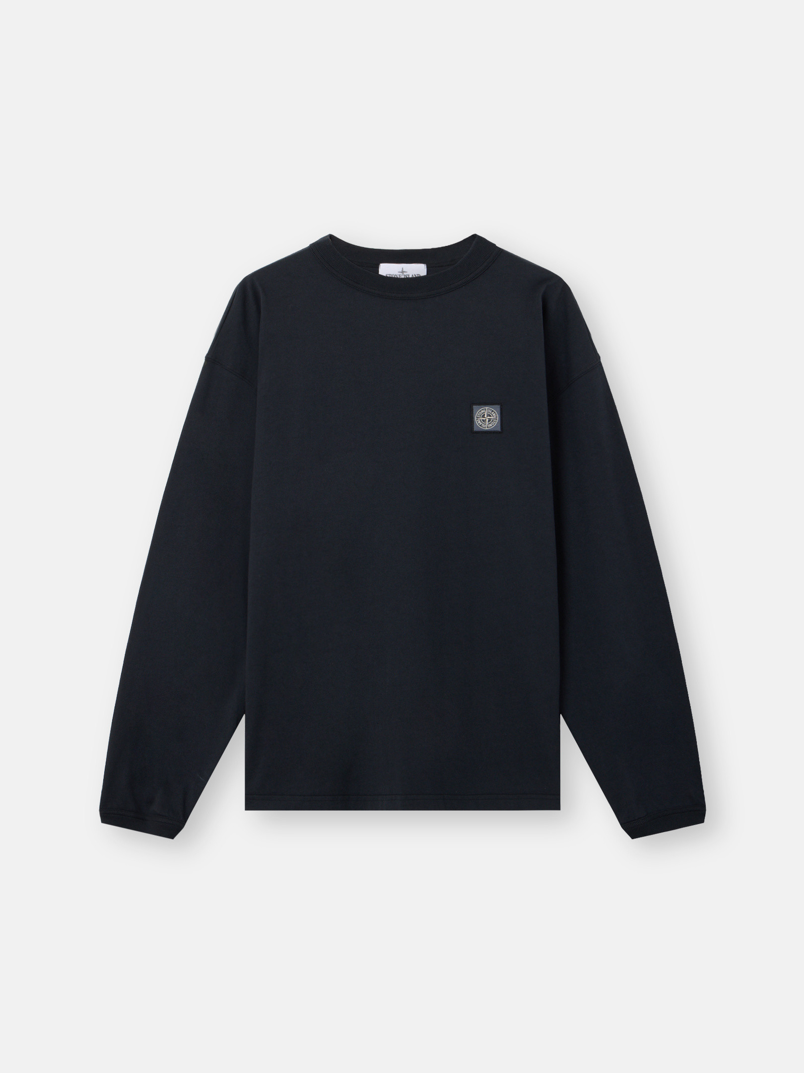 STONE ｜ (2100024 Combed Organic Cotton Jersey_Sto Navy Blue 2100024 COMBED ORGANIC COTTON JERSEY_STONE ISLAND