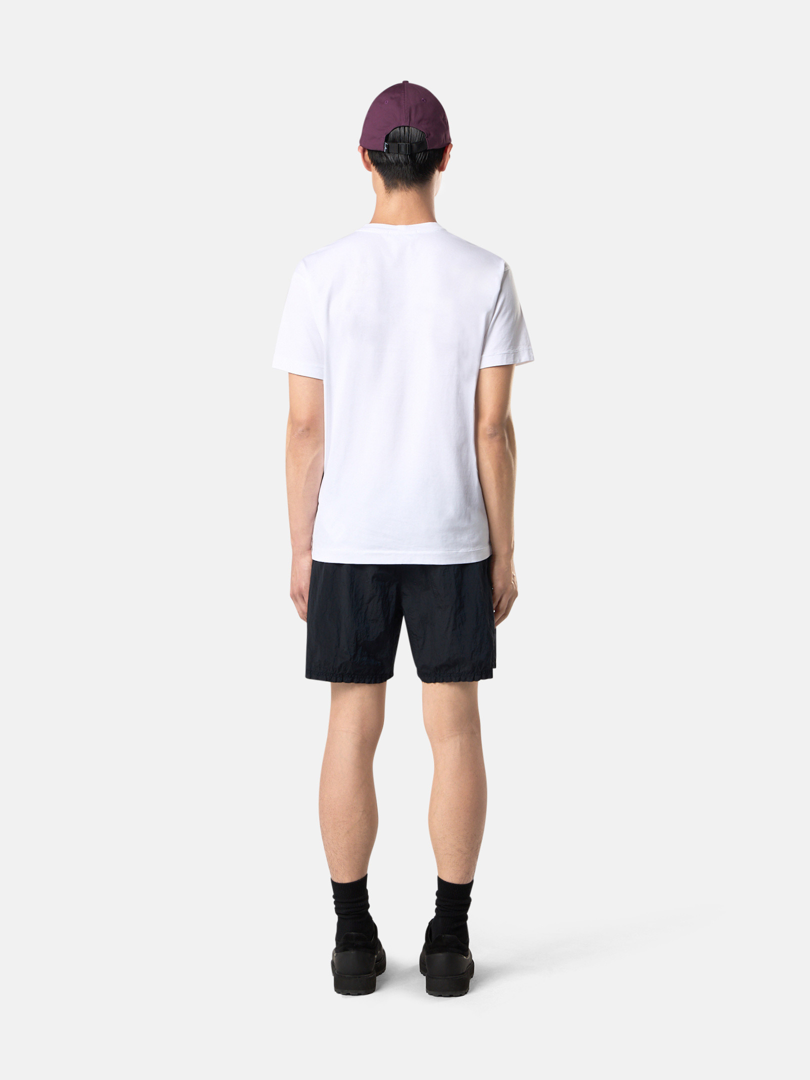 STONE  スリムフィット ショートスリーブ Tシャツ Compass セメント 2100027 60/2 COTTON JERSEY スリムフィット ショート