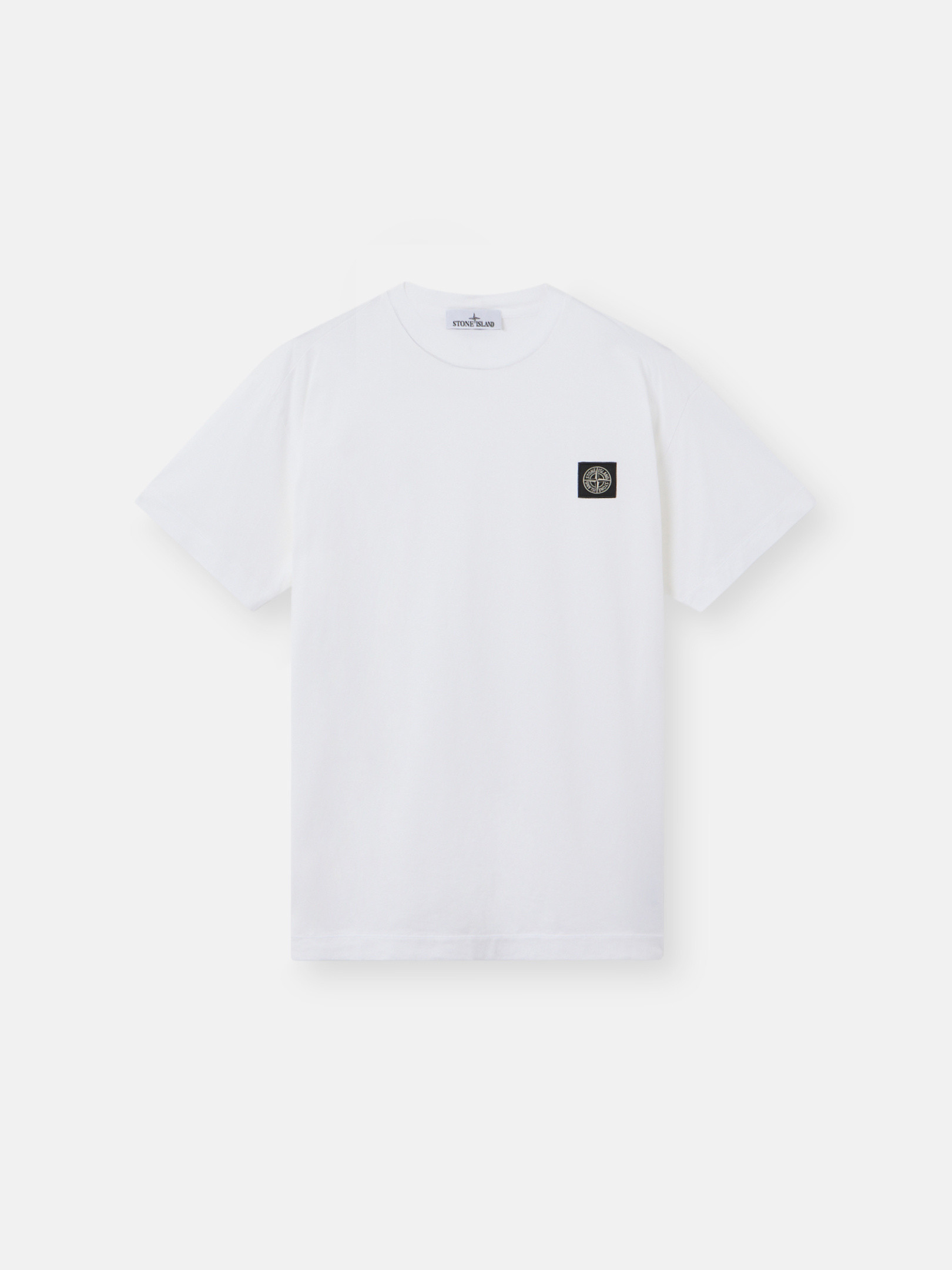 STONE  スリムフィット ショートスリーブ Tシャツ Compass ホワイト 2100027 60/2 COTTON JERSEY スリムフィット ショート