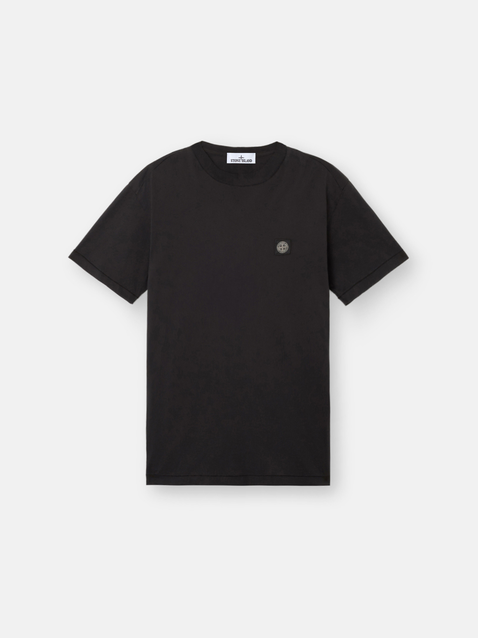 Tシャツ・カットソー STONE  Logo Patch Garment Dyed Short Sleeve T-Shirt Wh Stone Island - Embroidered Logo T-shirt | HBX - Globally