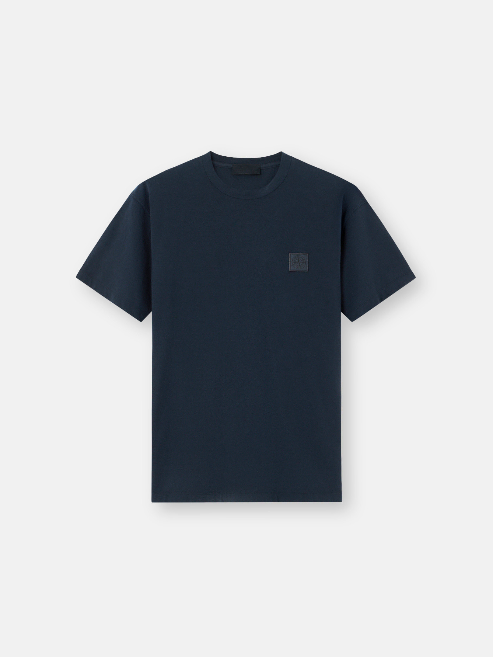 Stone Island Short-sleeve T-shirt In Cotton Jersey Crepe. In Blue