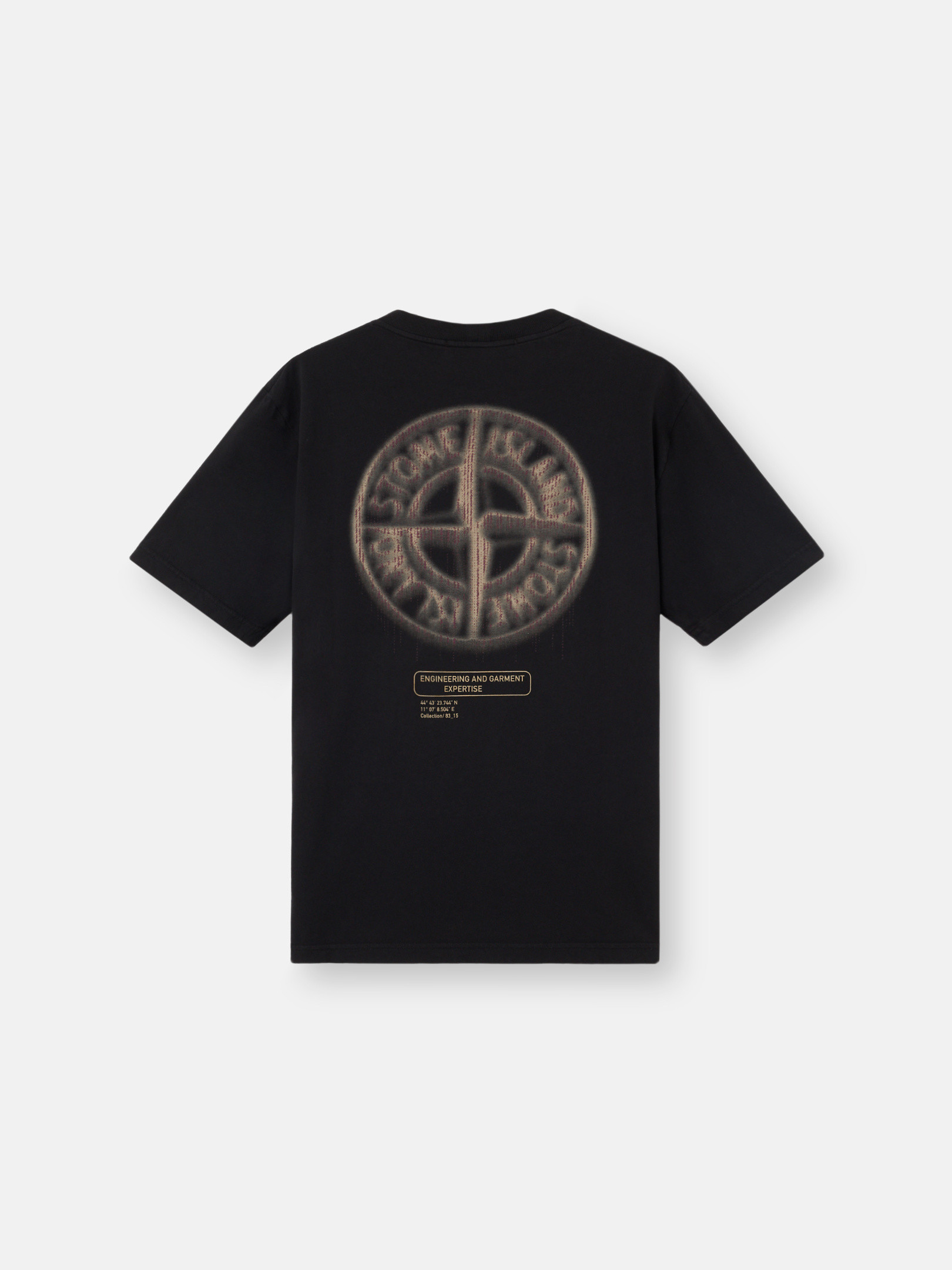 STONE ｜ (2100023 Combed Organic Cotton Jersey_Sto Black Combed Organic Cotton Jersey T-shirt by Stone Island