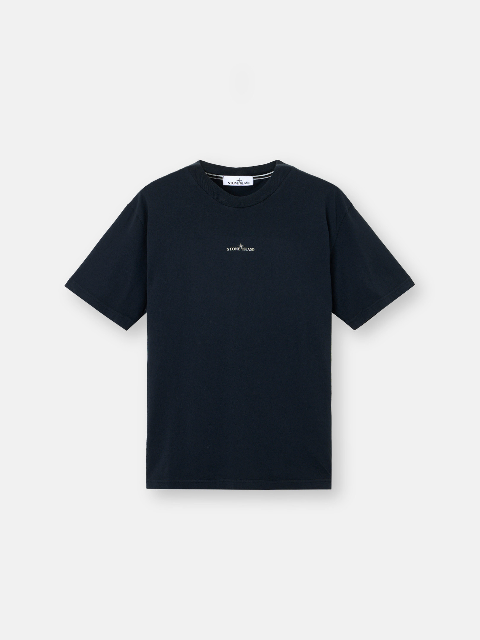 Tシャツ・カットソー STONE  Logo Patch Garment Dyed Short Sleeve T-Shirt Wh Stone Island - Embroidered Logo T-shirt | HBX - Globally