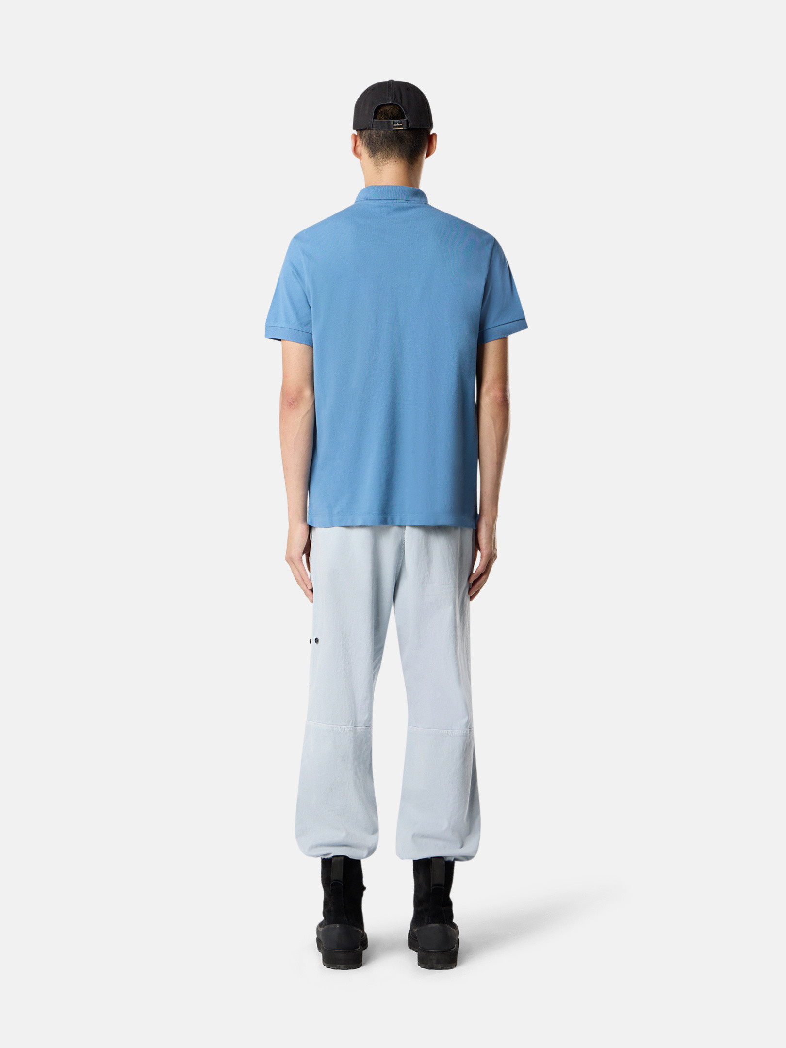 【関税＆送料込み】Stone  T-Shirt And Polo Shirt Stone Island Logo t-shirt | Black | FARFETCH