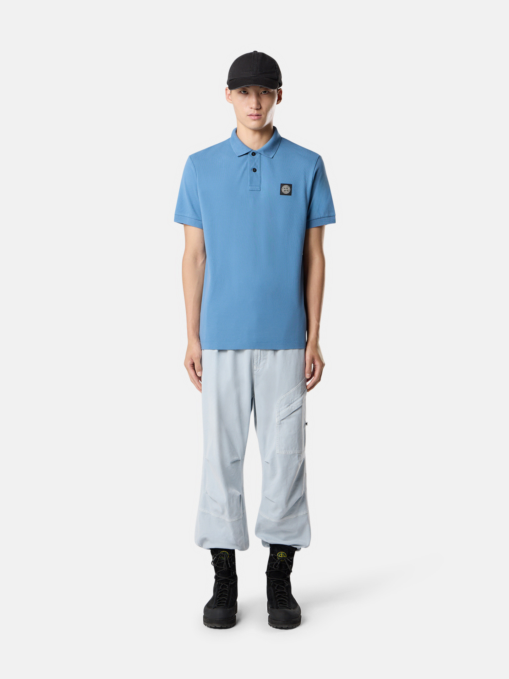 【関税&送料込】Stone  T-shirts and Polos Blue Men's short & long sleeve polos and T-shirts | Stone Island