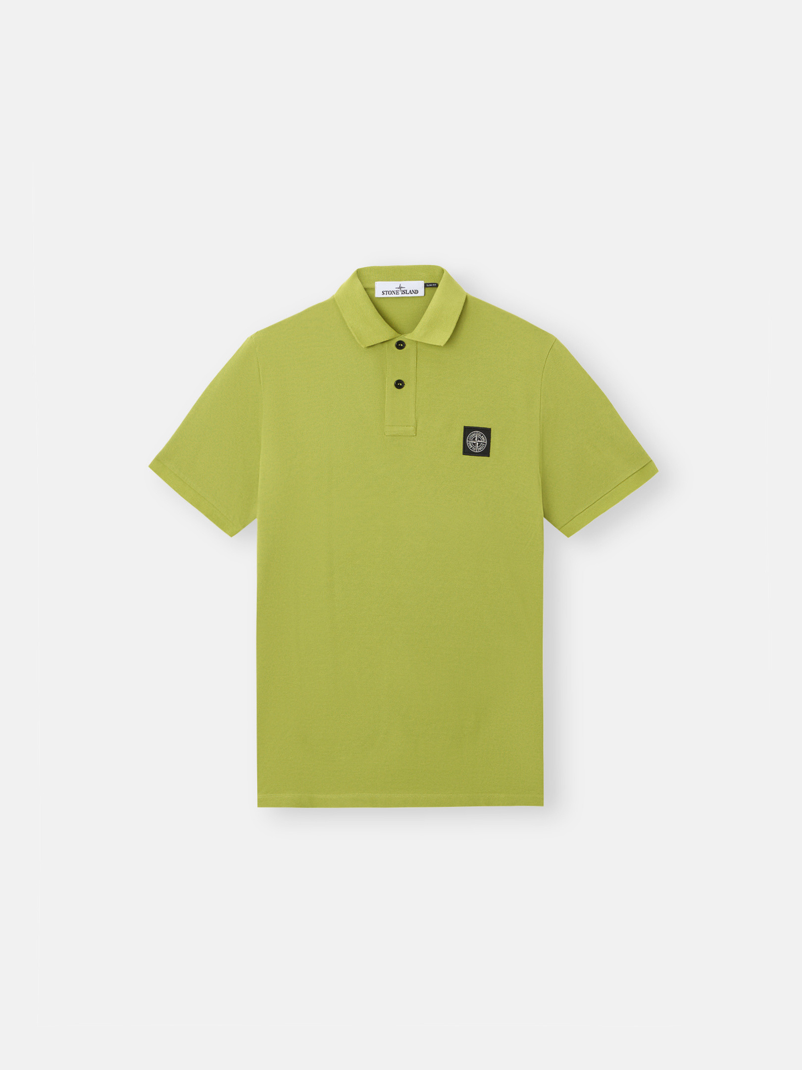 STONE  スリムフィット ポロシャツ Compassパッチ STONE ISLAND】Compassパッチ スリムフィット ポロシャツ