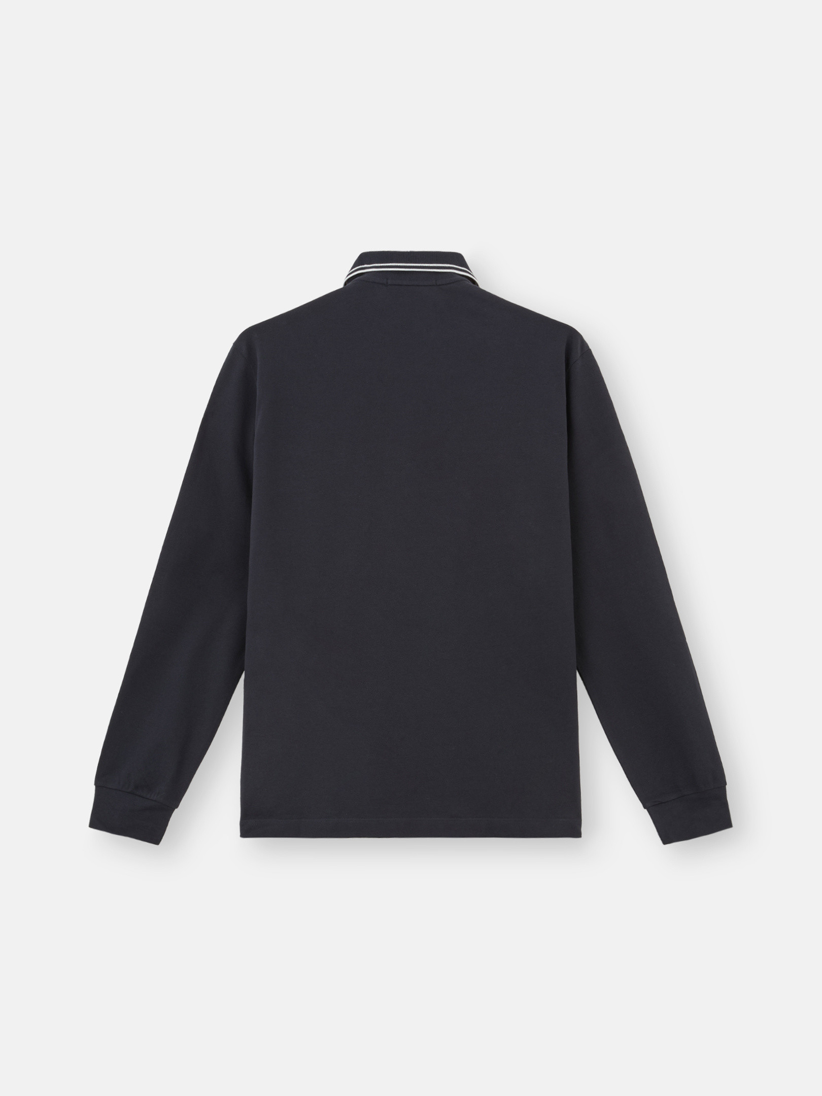 Tシャツ・カットソー STONE  LONG-SLEEVED POLO SHIRT (2200006 S0018V0029) Men's Solid Color Long Sleeve Polo Shirt Spring Autumn T