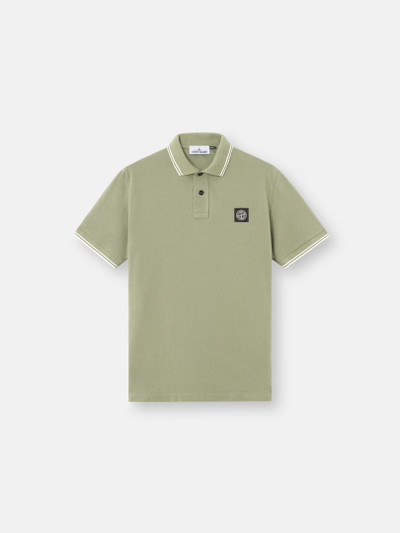 Stone Island ポロシャツ ショートスリーブ STONE ISLAND Compassパッチ ショートスリーブ ニットポロシャツ