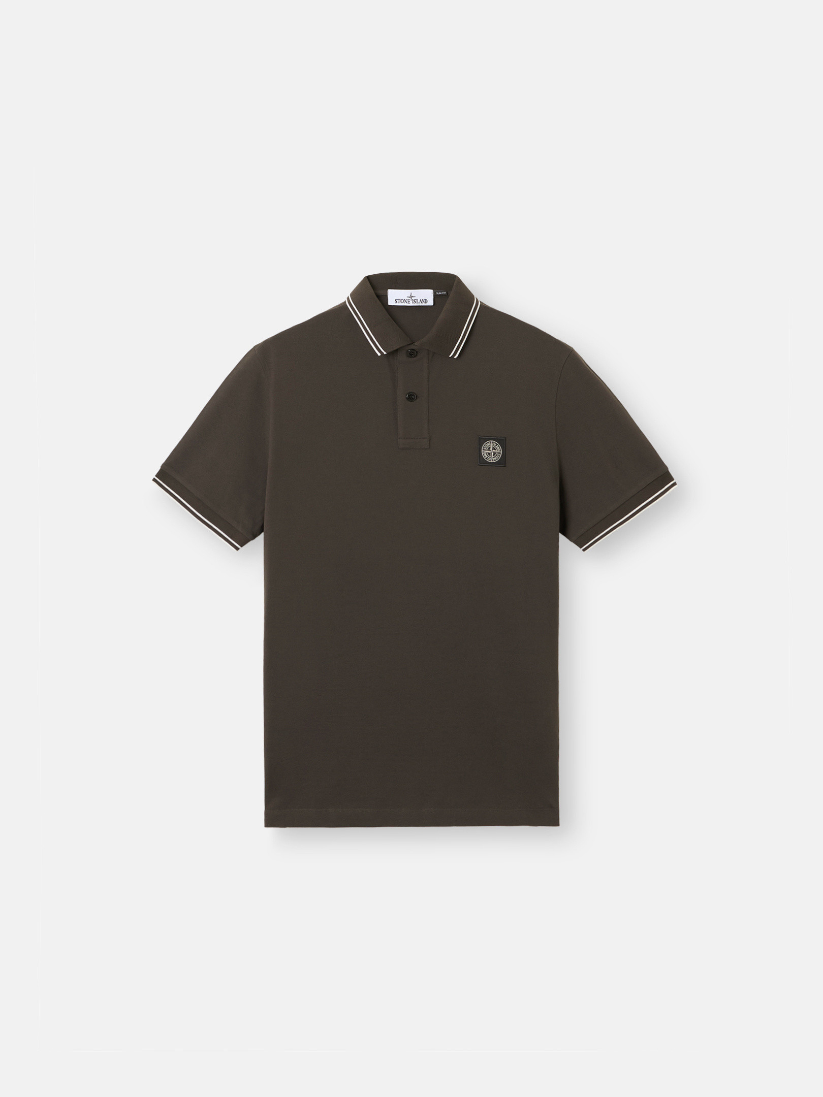Tシャツ・カットソー STONE  Cotton jersey polo shirt (2200205 S0057V0029) K1S152200205S0057V0029_F.jpg