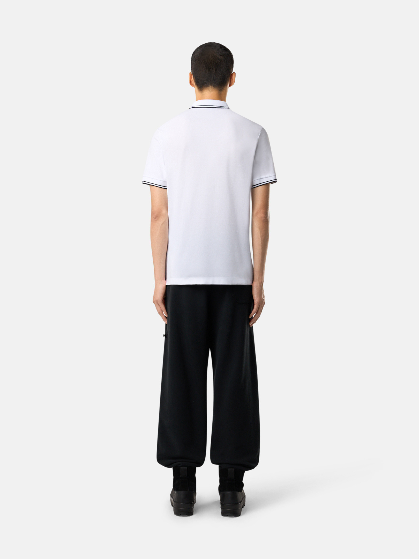 【美品】STONE  ポロシャツ ブラック REGULARFIT メンズコットンポロ | Stone Island