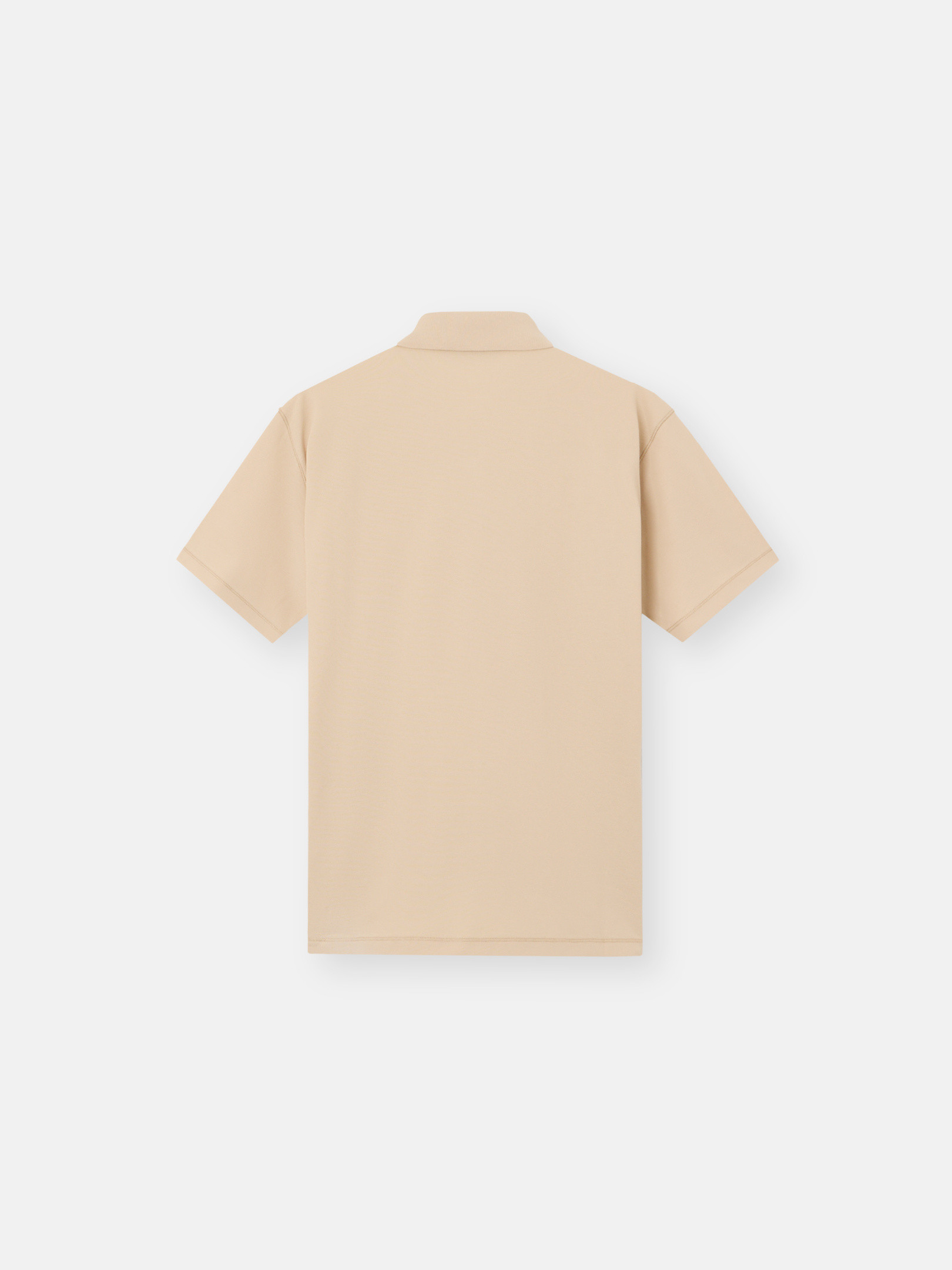 Beige Regular-fit polo shirt with snap fastening 2200010 50/2