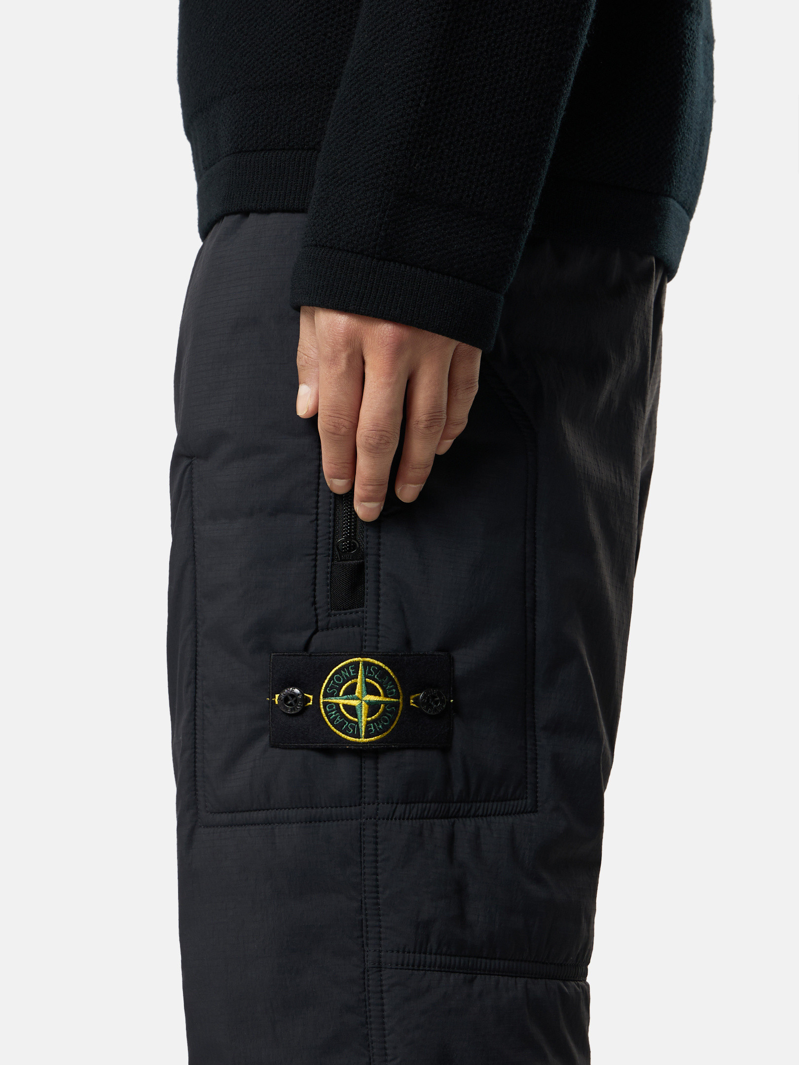 パンツ 22SS STONE  Black Cargo Pants 22SS STONE ISLAND Black Cargo Pants