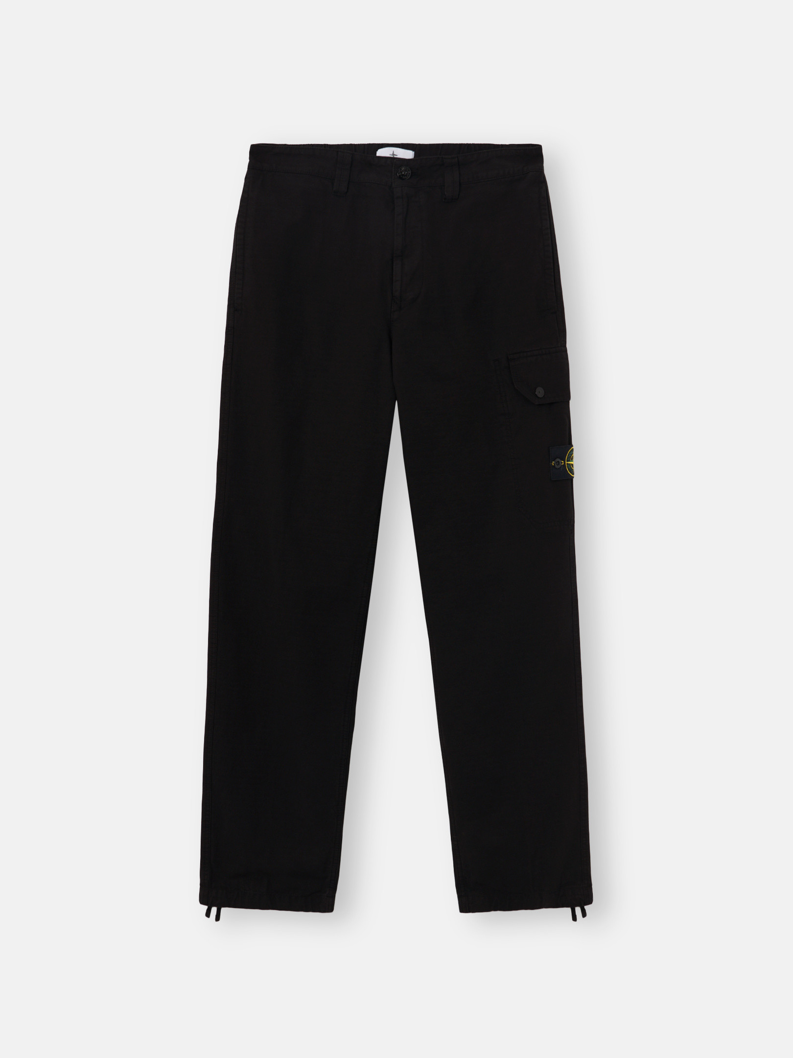 Stone Island 3100011 Organic Cotton Ripstop In Black