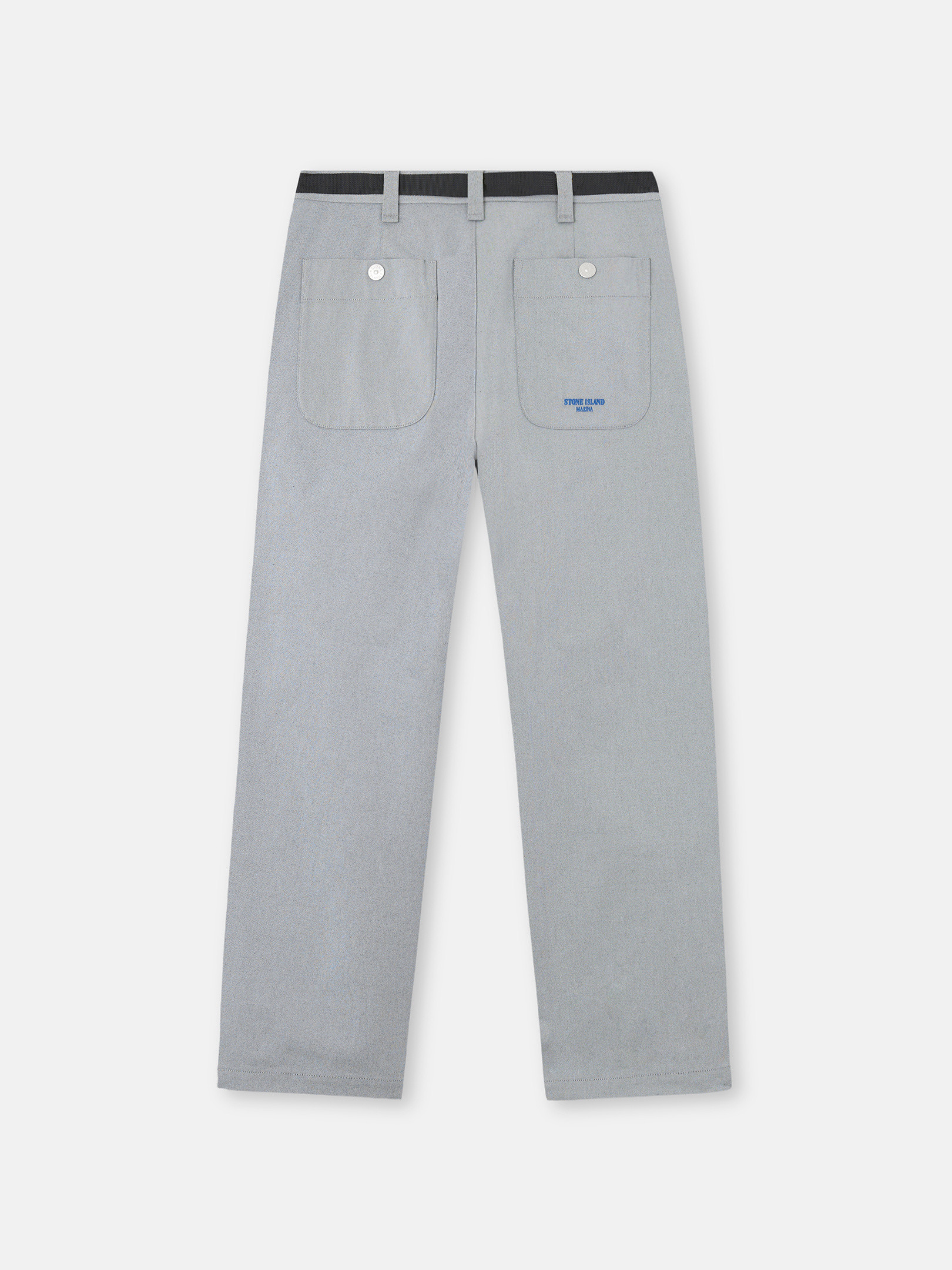 Light Blue Loose-fit chino pants with nylon tape belt Light Blue Loose-fit chino pants with nylon tape belt