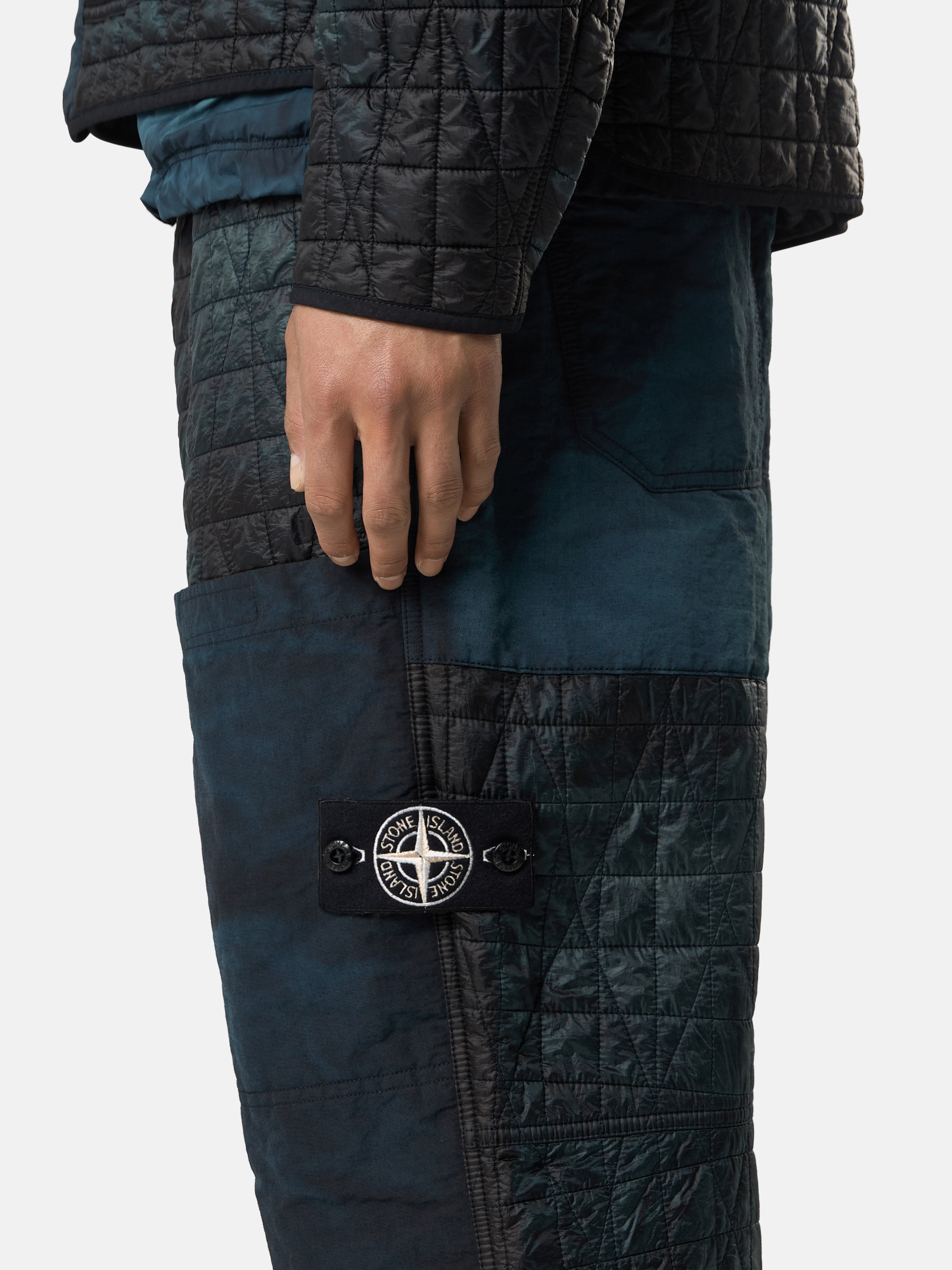 Black Loose-fit sweatpants with wind-resistant inner coating