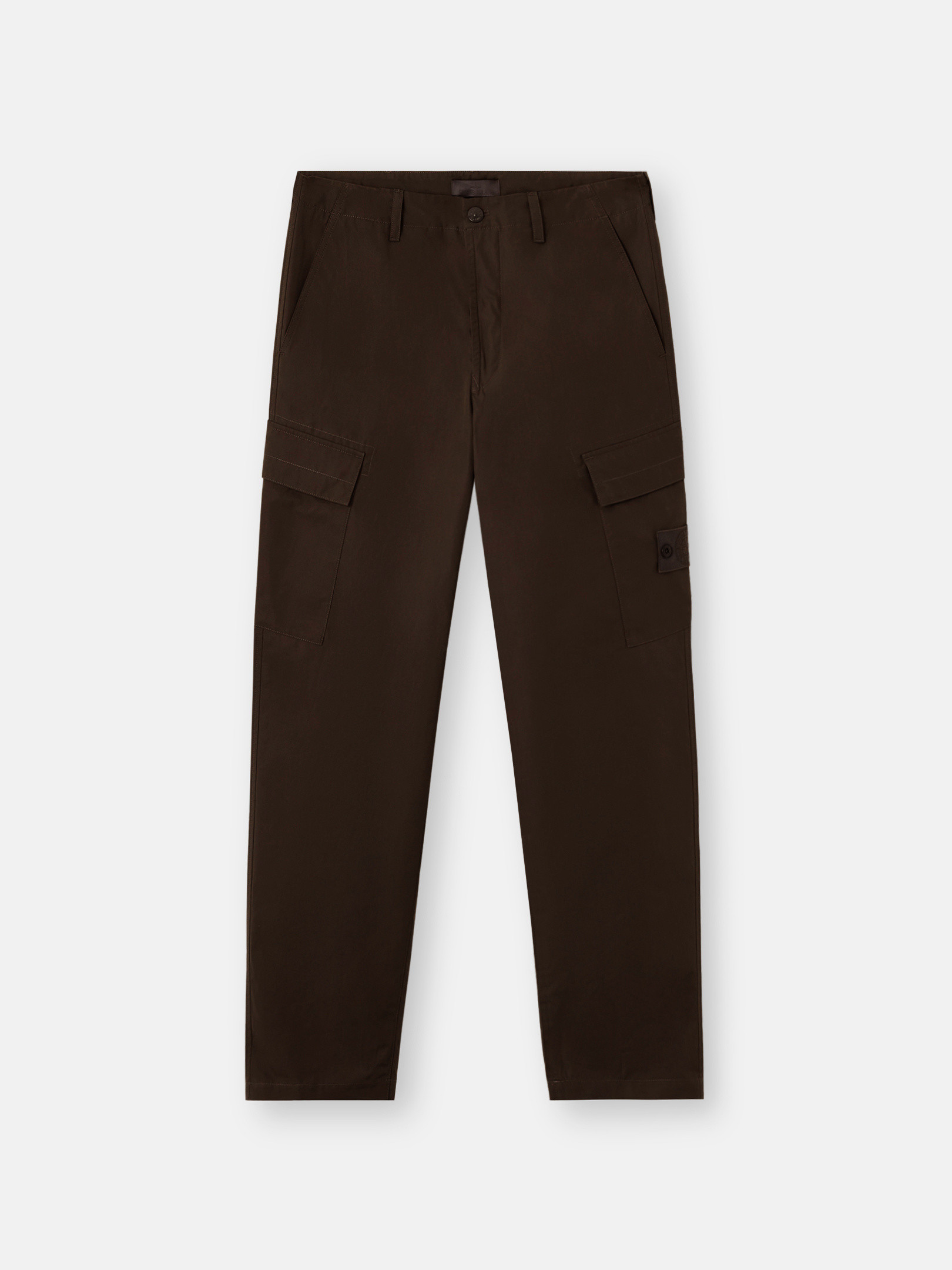 Stone Island Regular-fit Cargo Trousers With Natural Weather Protection In Brown