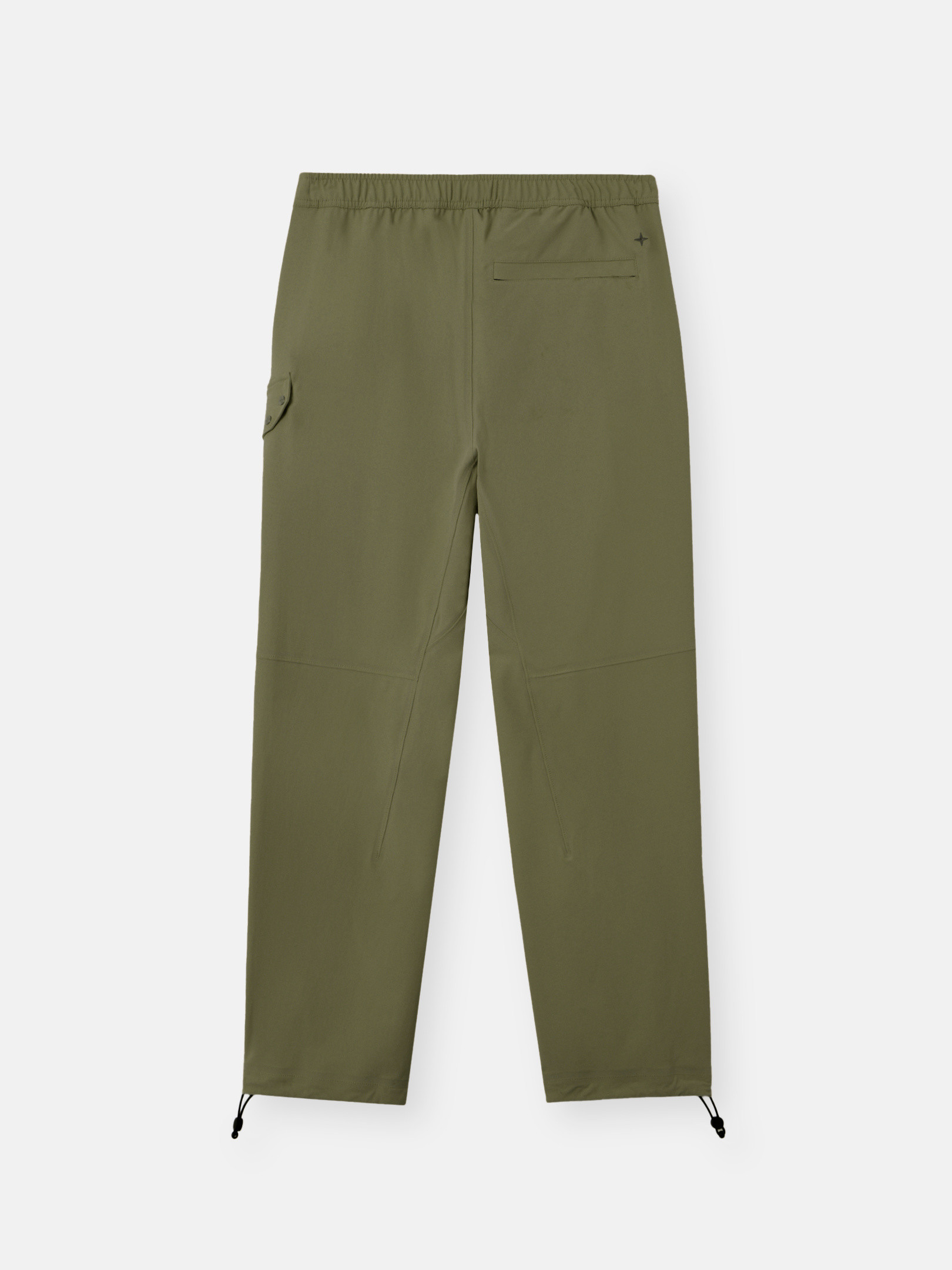 Olive Green Loose-fit joggers with pockets and elasticated