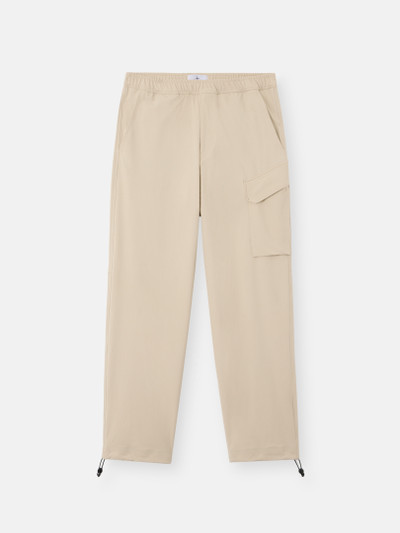 Beige Loose-fit sweatpants with pockets and elasticated