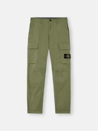 Sage Green Regular-tapered-fit cargo pants with zipper pockets