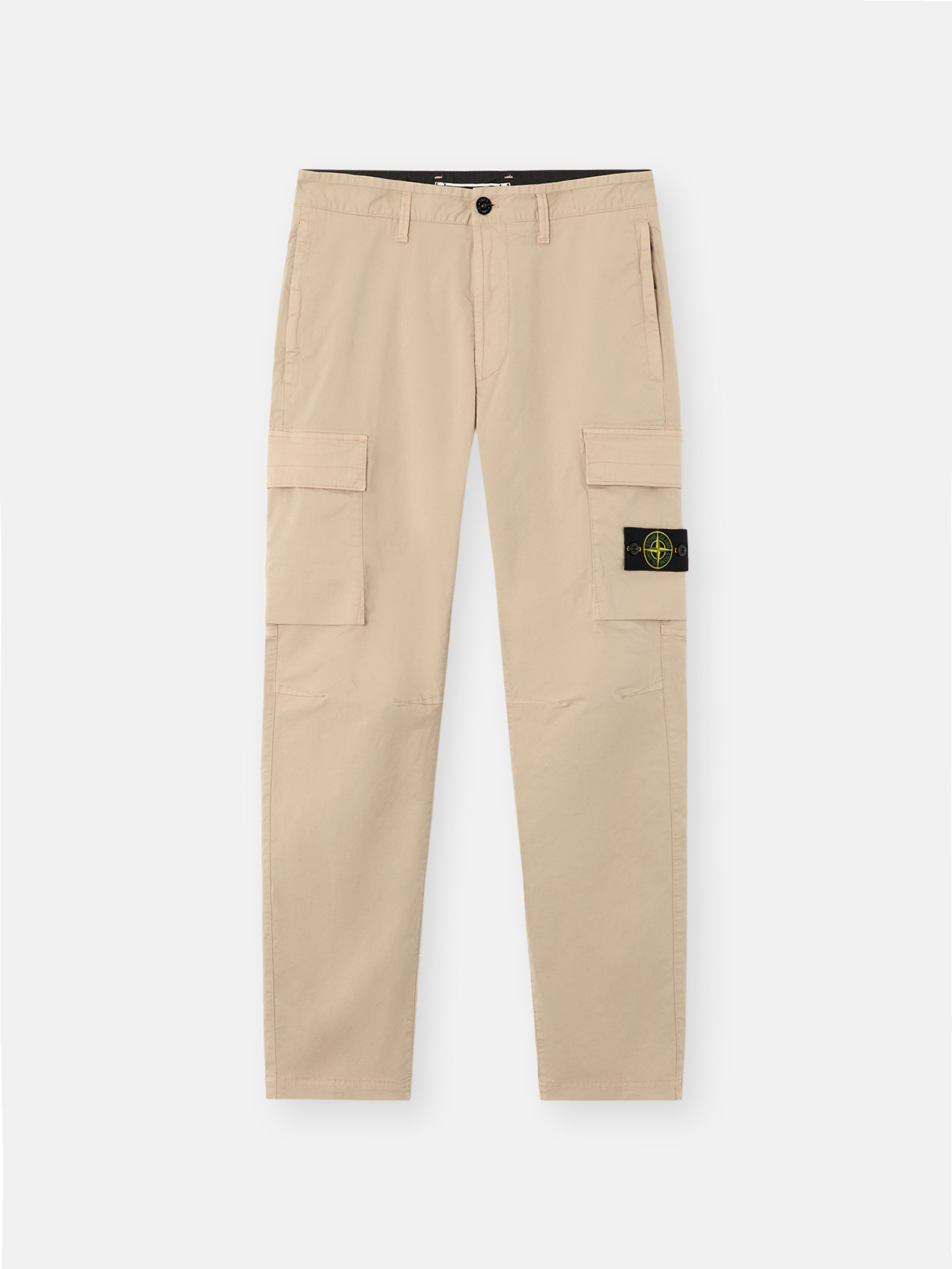 パンツ STONE  21AW One Pocket Cargo Pants Desert Regular-tapered-fit cargo pants with zipper pockets