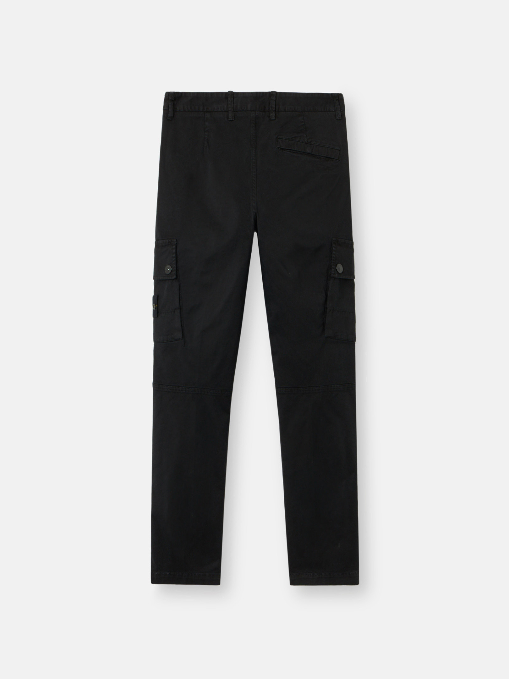 パンツ Stone  Vintage Black Cargo Pants Black Slim-fit cargo pants with zipper pockets 3100034