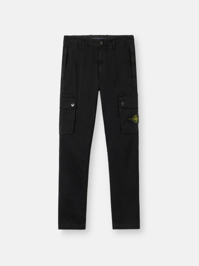 Black Slim-fit cargo pants with zipper pockets 3100034