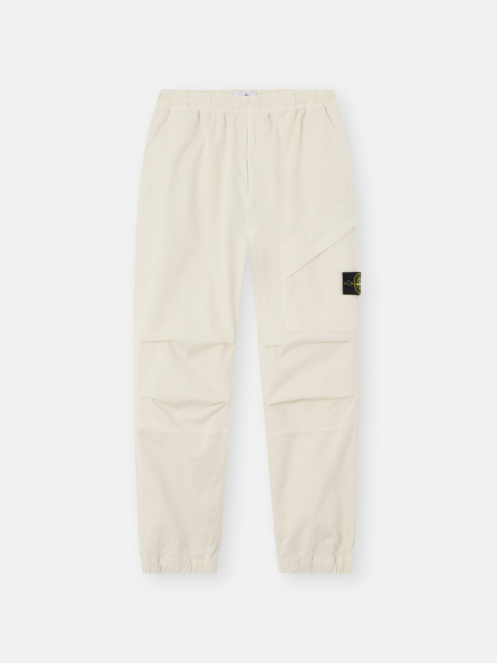 Ivory Loose-fit sweatpants with snap and zipper pockets