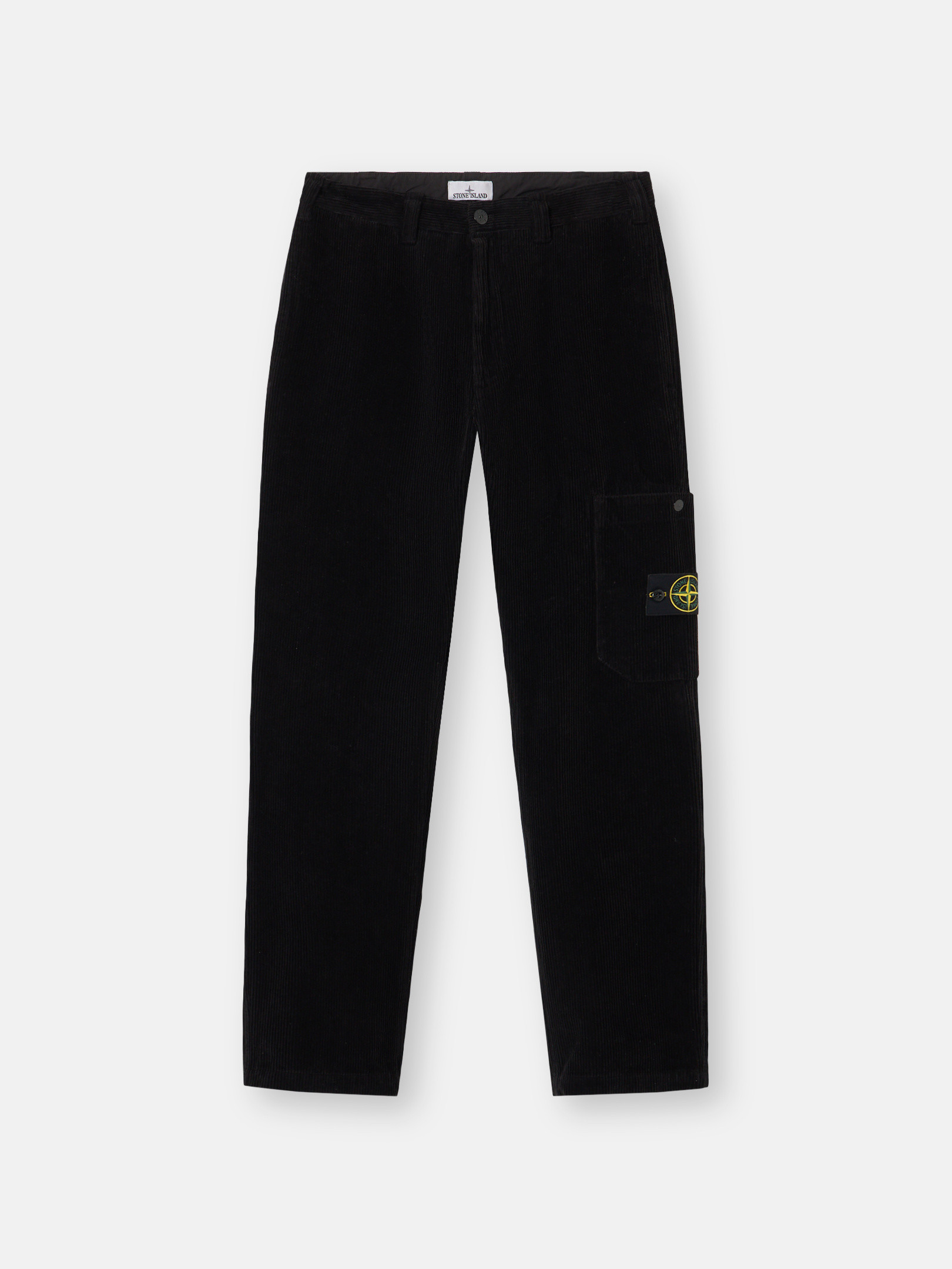 Black Regular-fit trousers with snap-fastened pockets 3100039