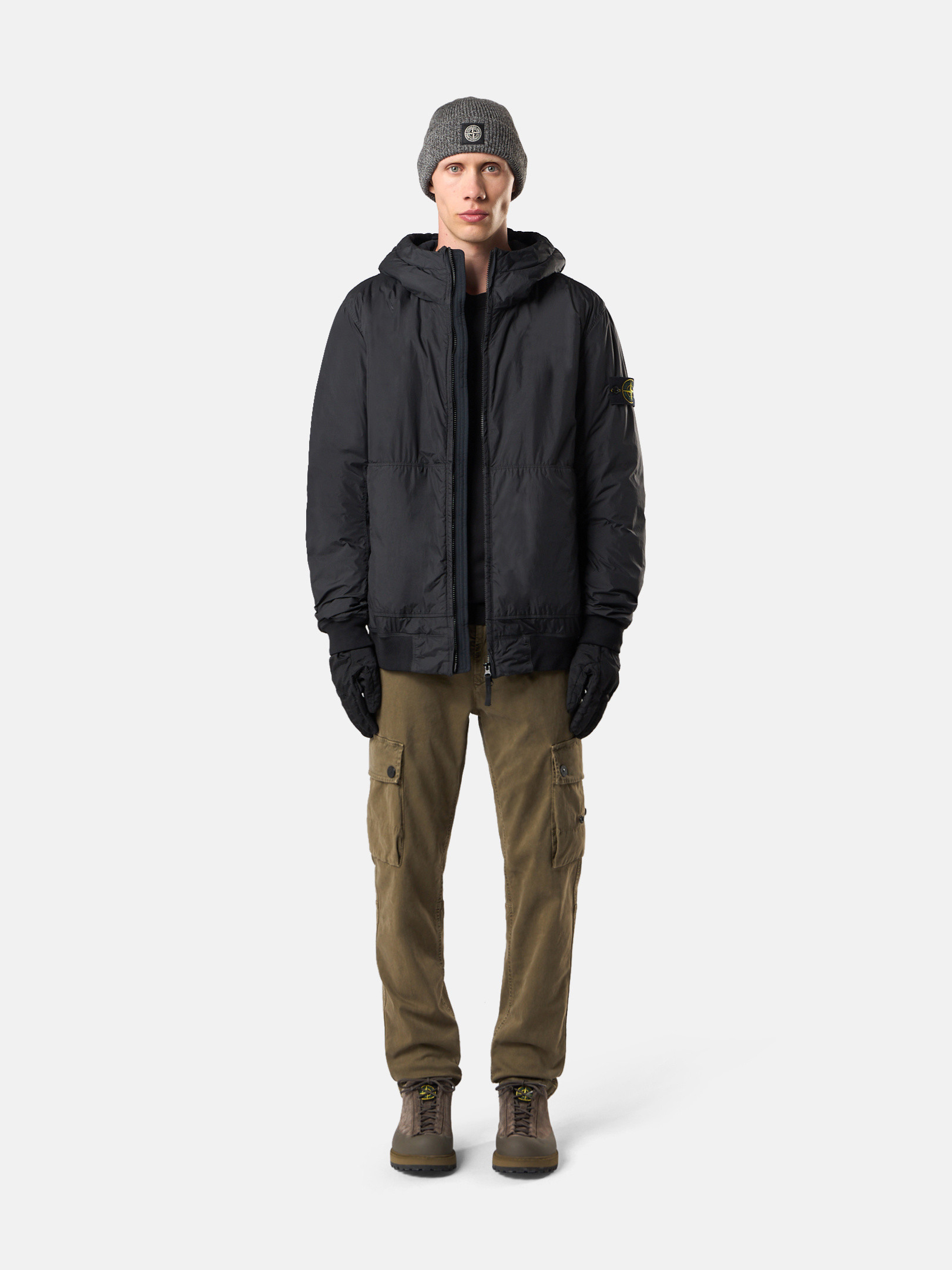 ジャケット・アウター STONE ISLAND 23SS Crinkle Reps STONE ISLAND - 【ラスト1点】 40522 Crinkle Reps NY Hooded